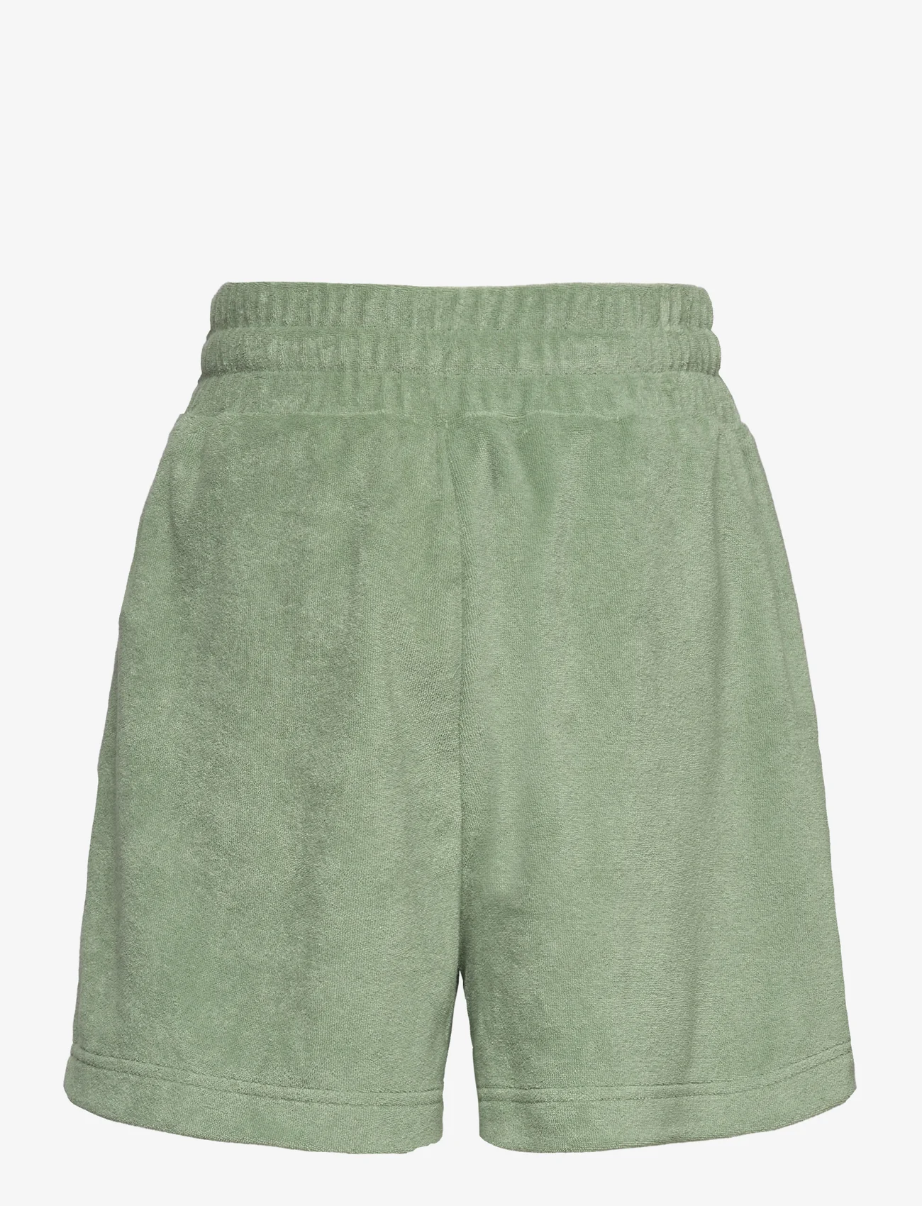 GANT - HIGH WAIST TOWELING SHORTS - lühikesed dressipüksid - kalamata green - 1