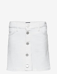 GANT - D1. Twill skirt - jeansowe spódnice - white - 0