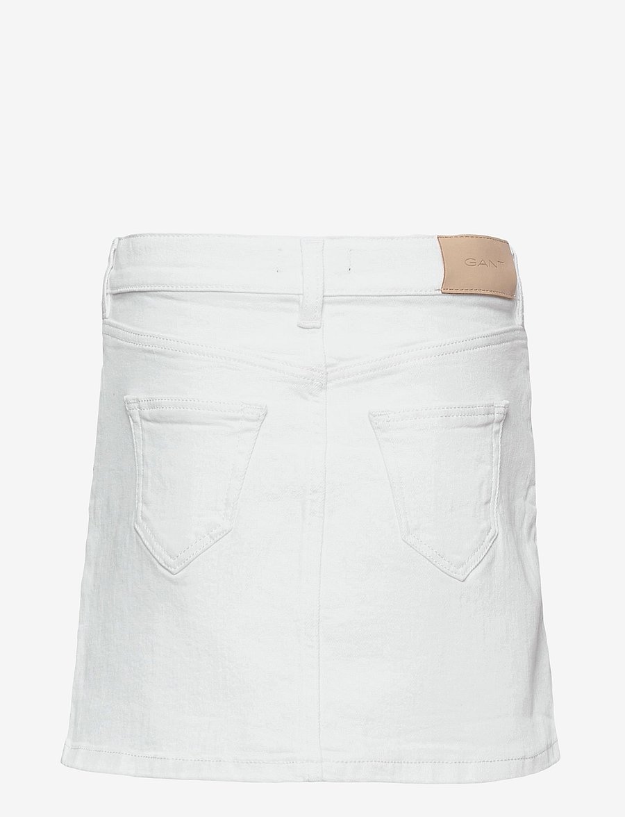 Gant - D1. Twill skirt - džinsa svārki - white - 1