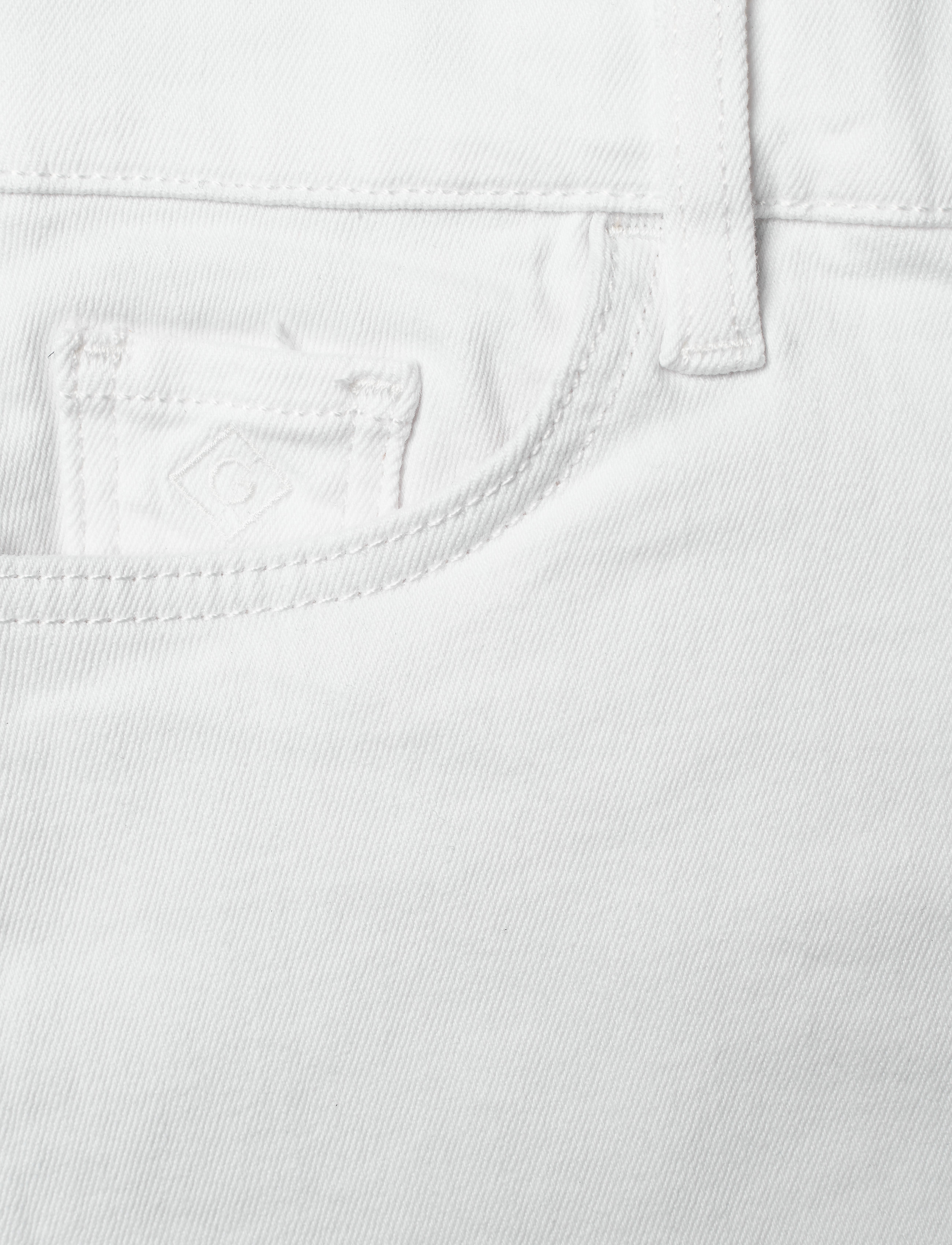 Gant - D1. Twill skirt - denimnederdele - white - 2