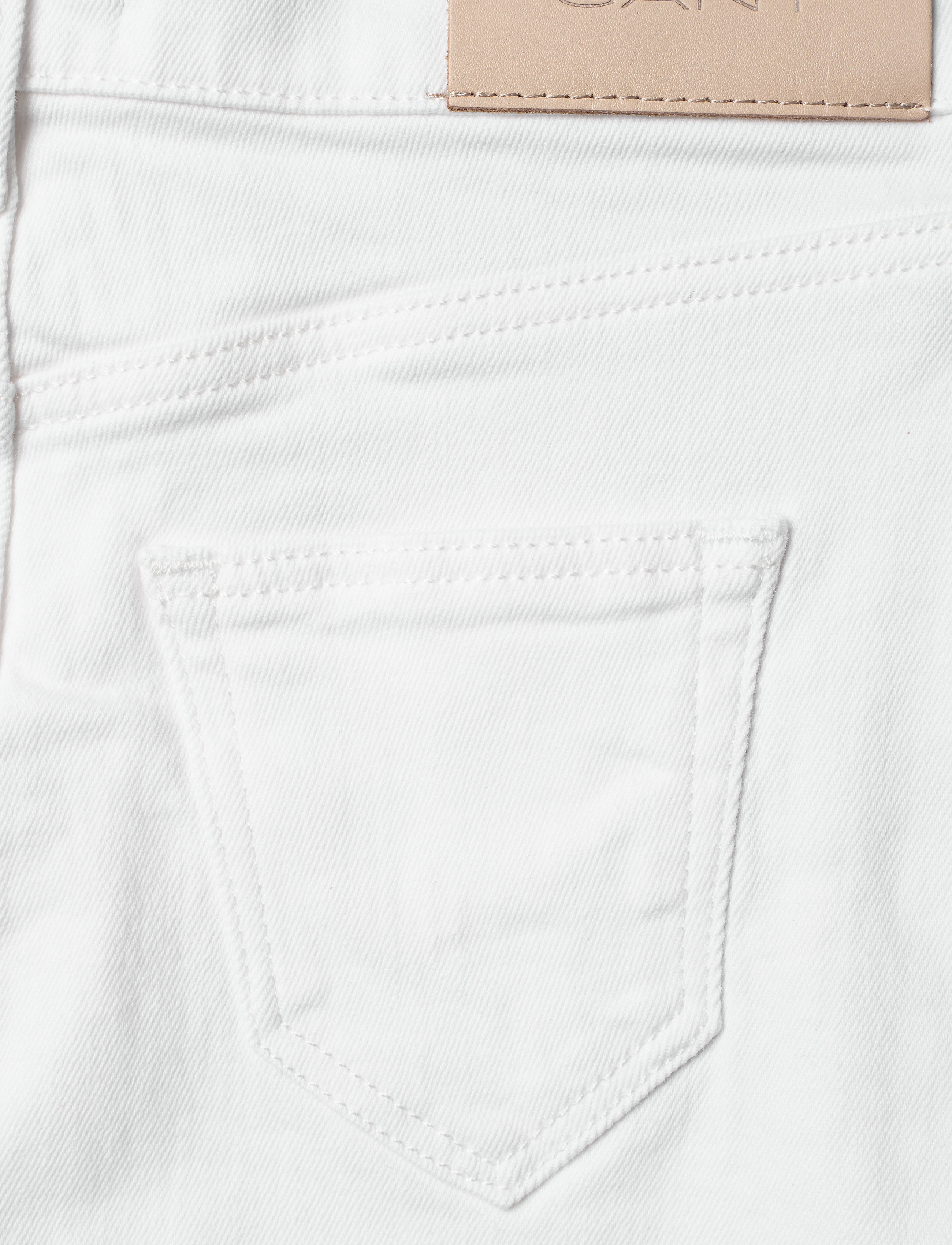 Gant - D1. Twill skirt - denimnederdele - white - 4