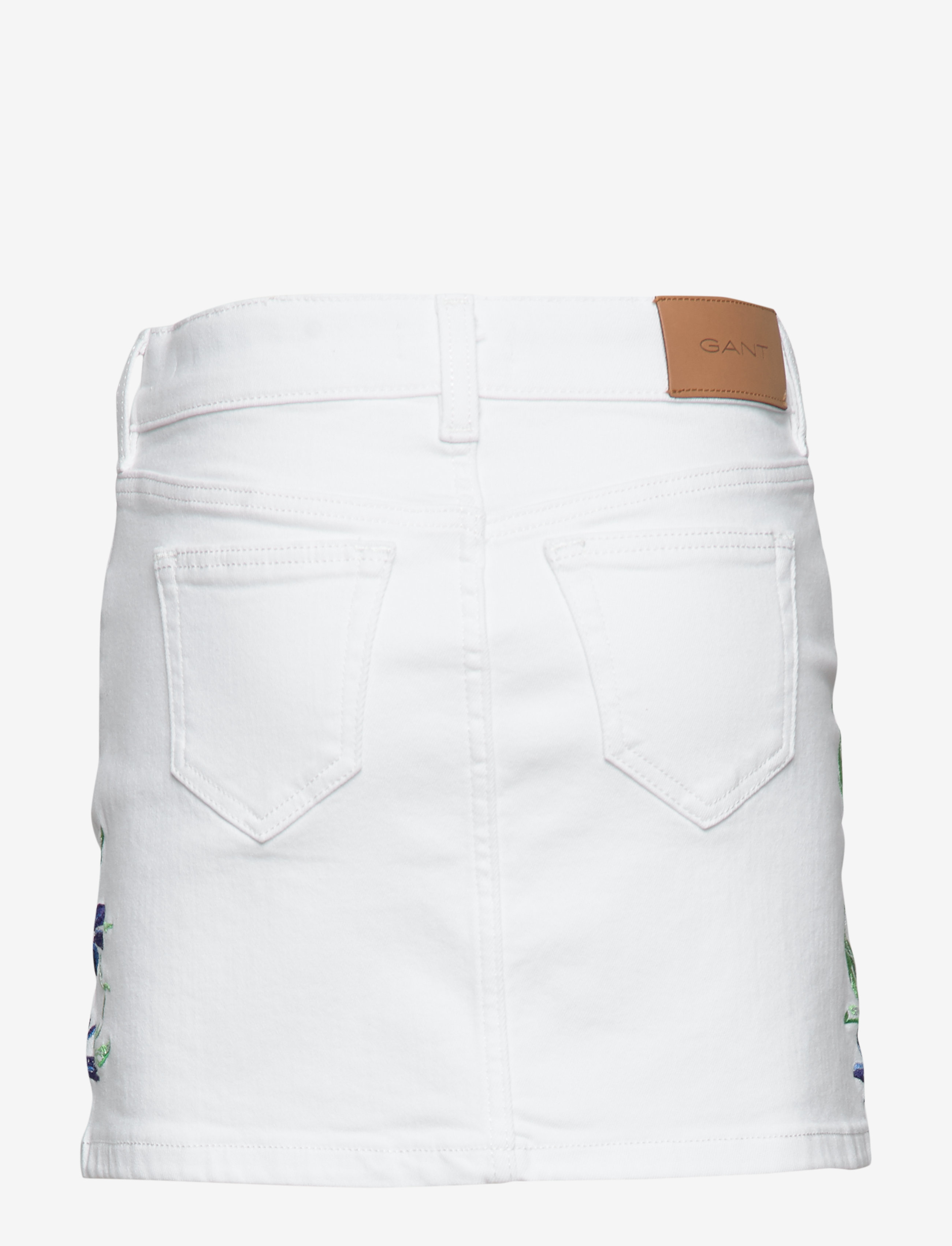 GANT - D2. SUMMER EMBROIDERY TWILL SKIRT - white - 1