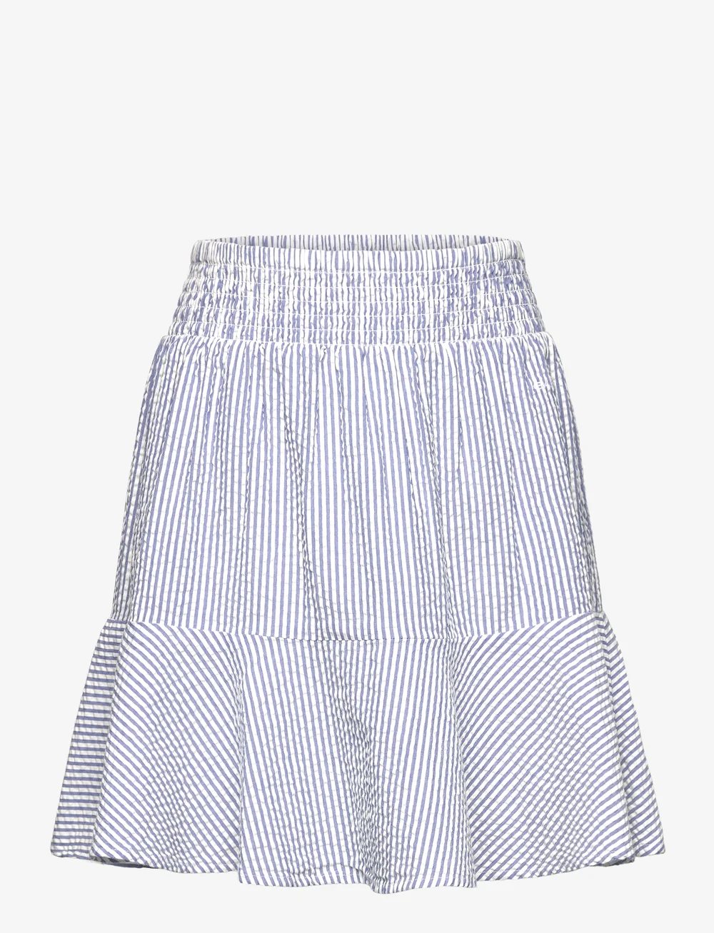 GANT - STRIPED SEERSUCKER SMOCKED SKIRT - kurze röcke - rich blue - 0