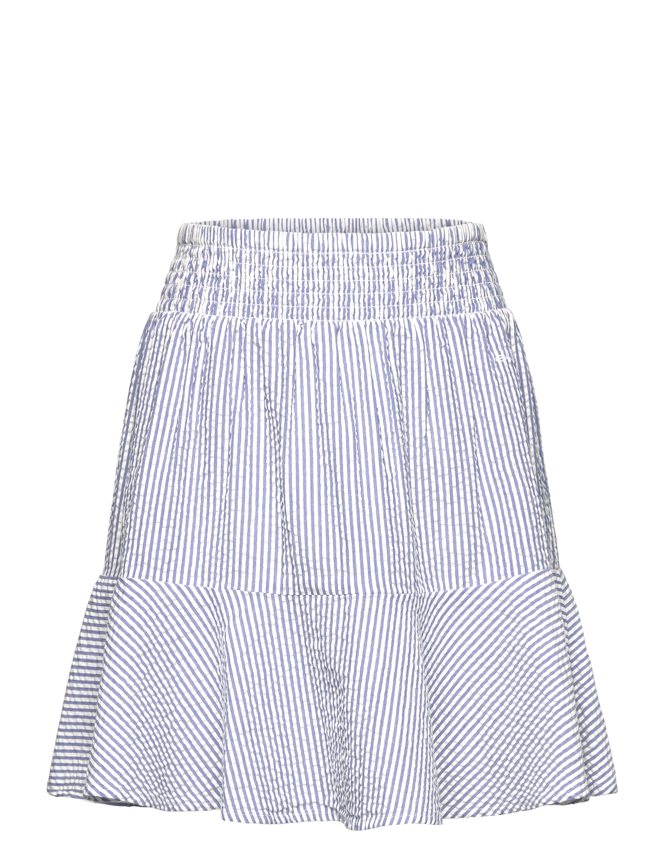 Gant STRIPED SEERSUCKER SMOCKED SKIRT - Klänningar & Kjolar - RICH BLUE / blue