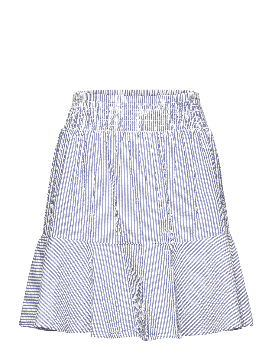 Gant - STRIPED SEERSUCKER SMOCKED SKIRT - rich blue - 0