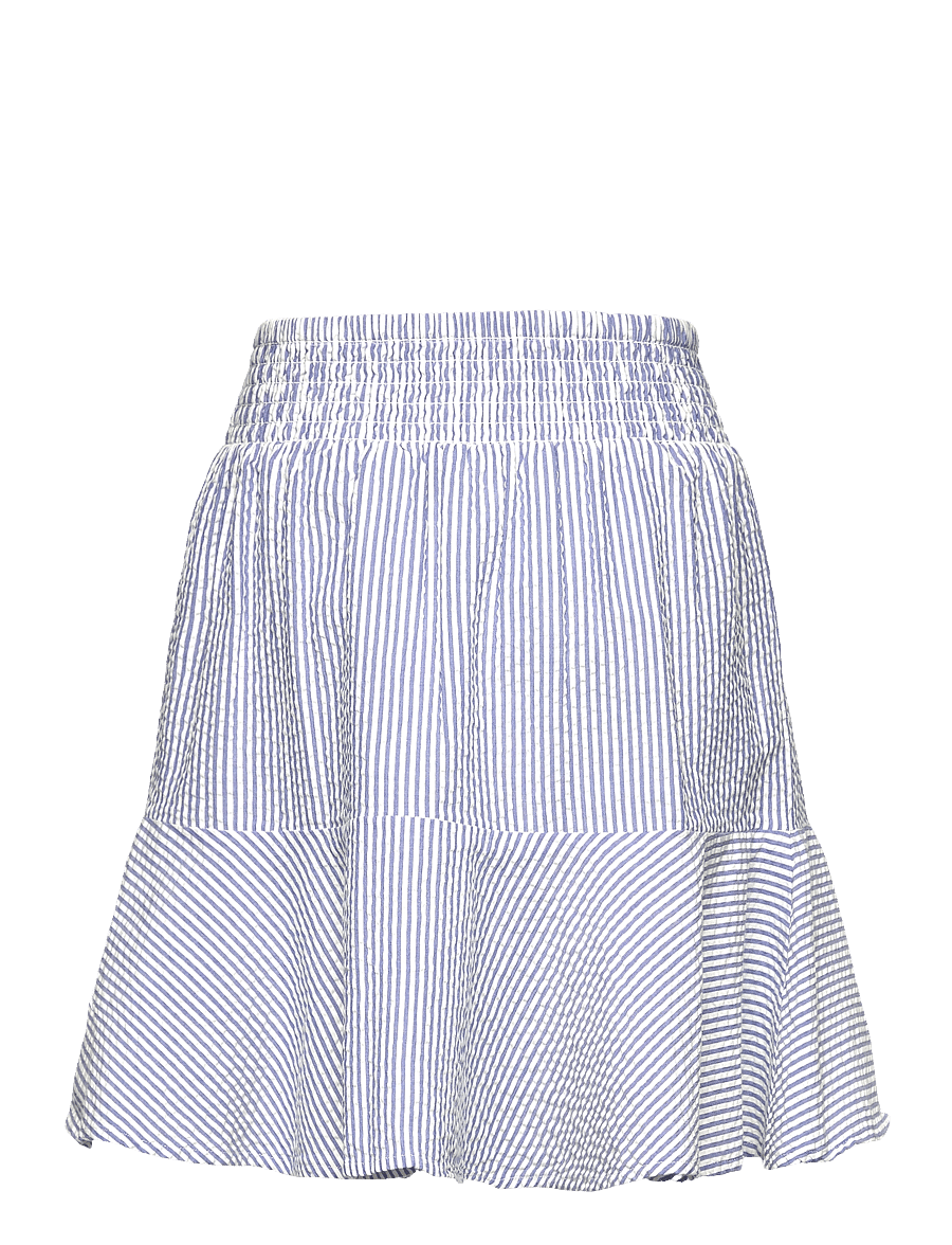 Gant - STRIPED SEERSUCKER SMOCKED SKIRT - rich blue - 1