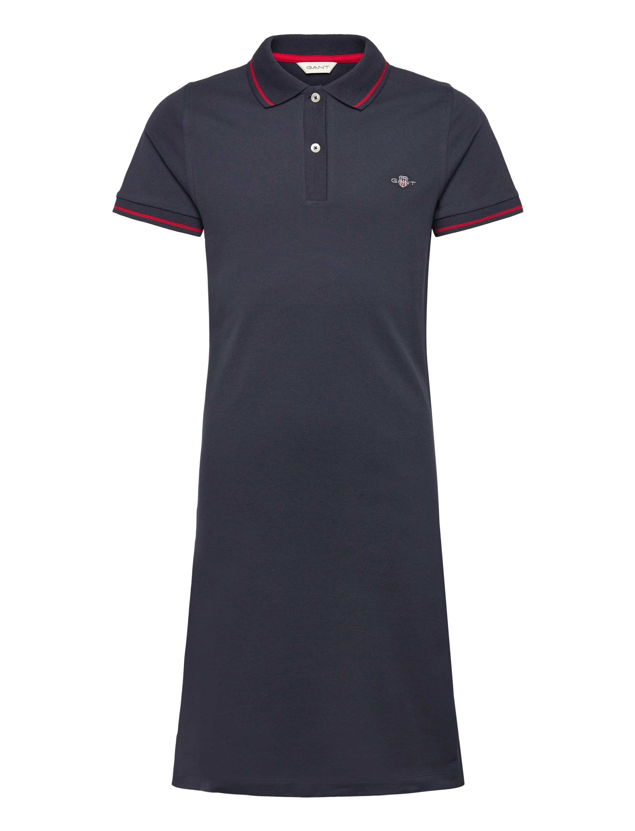 Gant FITTED POLO PIQUE DRESS - Klänningar & Kjolar - EVENING BLUE / navy