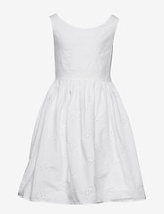 GANT - D2. BRODERIE ANGLAISE DRESS - vakarinės suknelės - white - 0