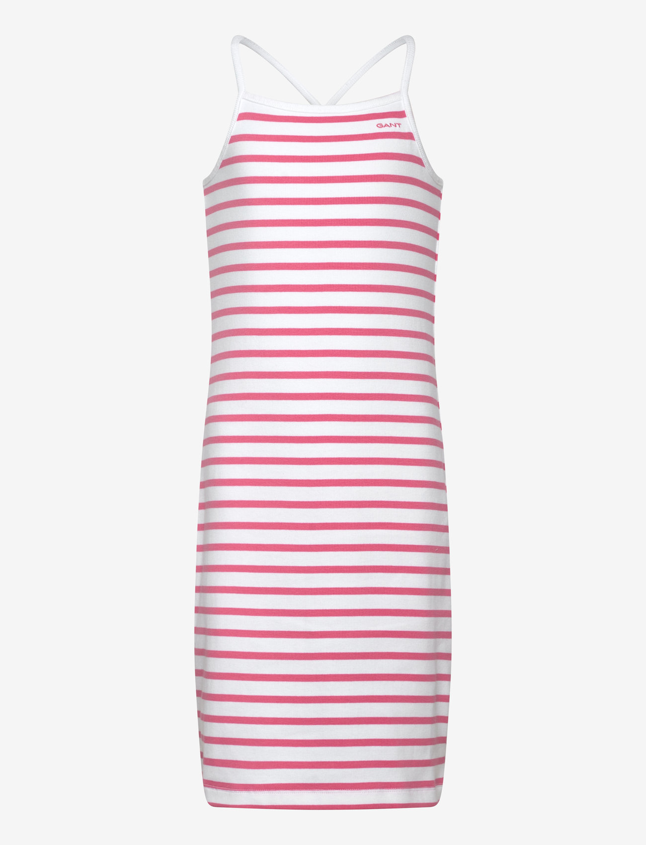 GANT - STRIPED TANK DRESS - Ärmellose freizeitkleider - blush pink - 0