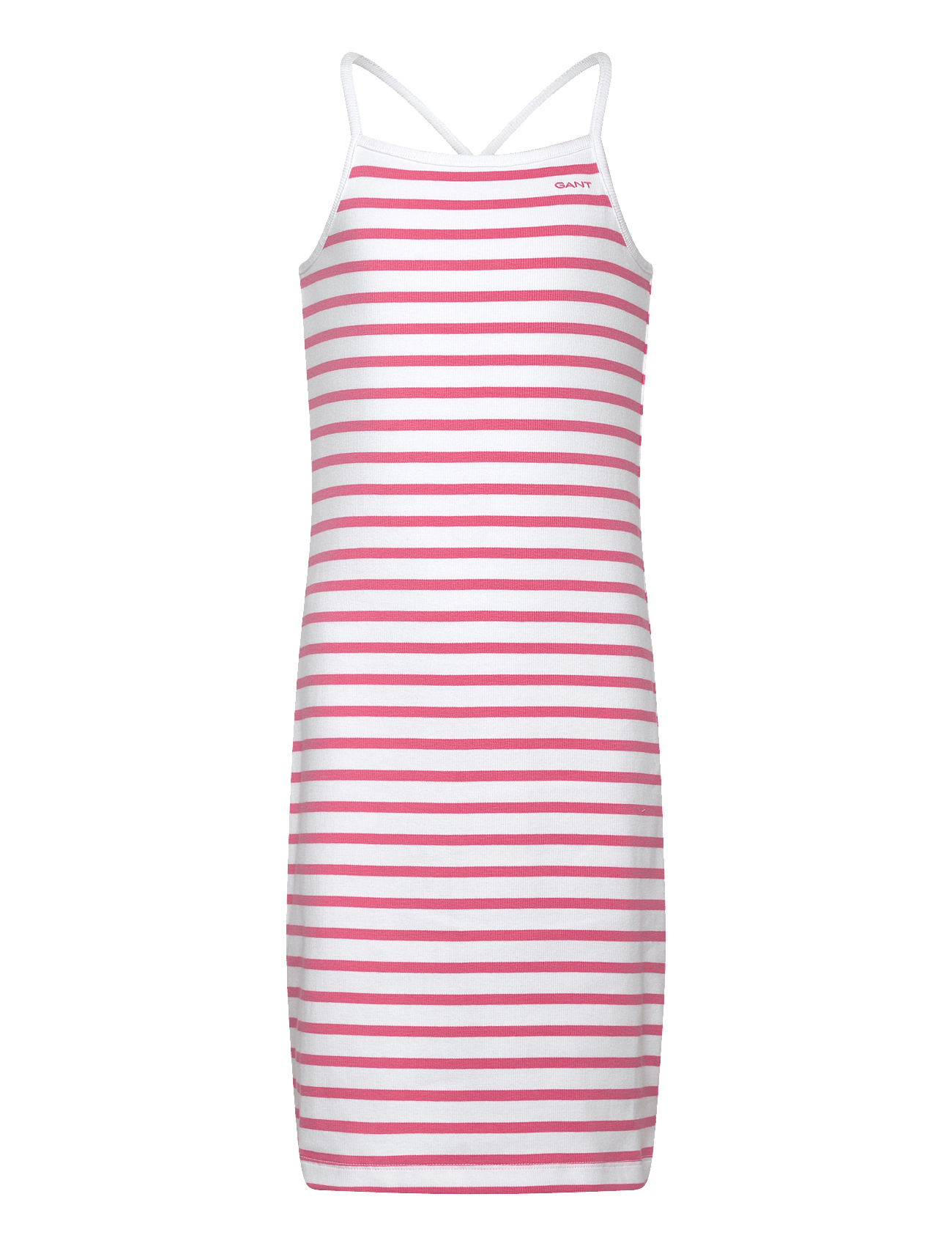 STRIPED TANK DRESS - BLUSH