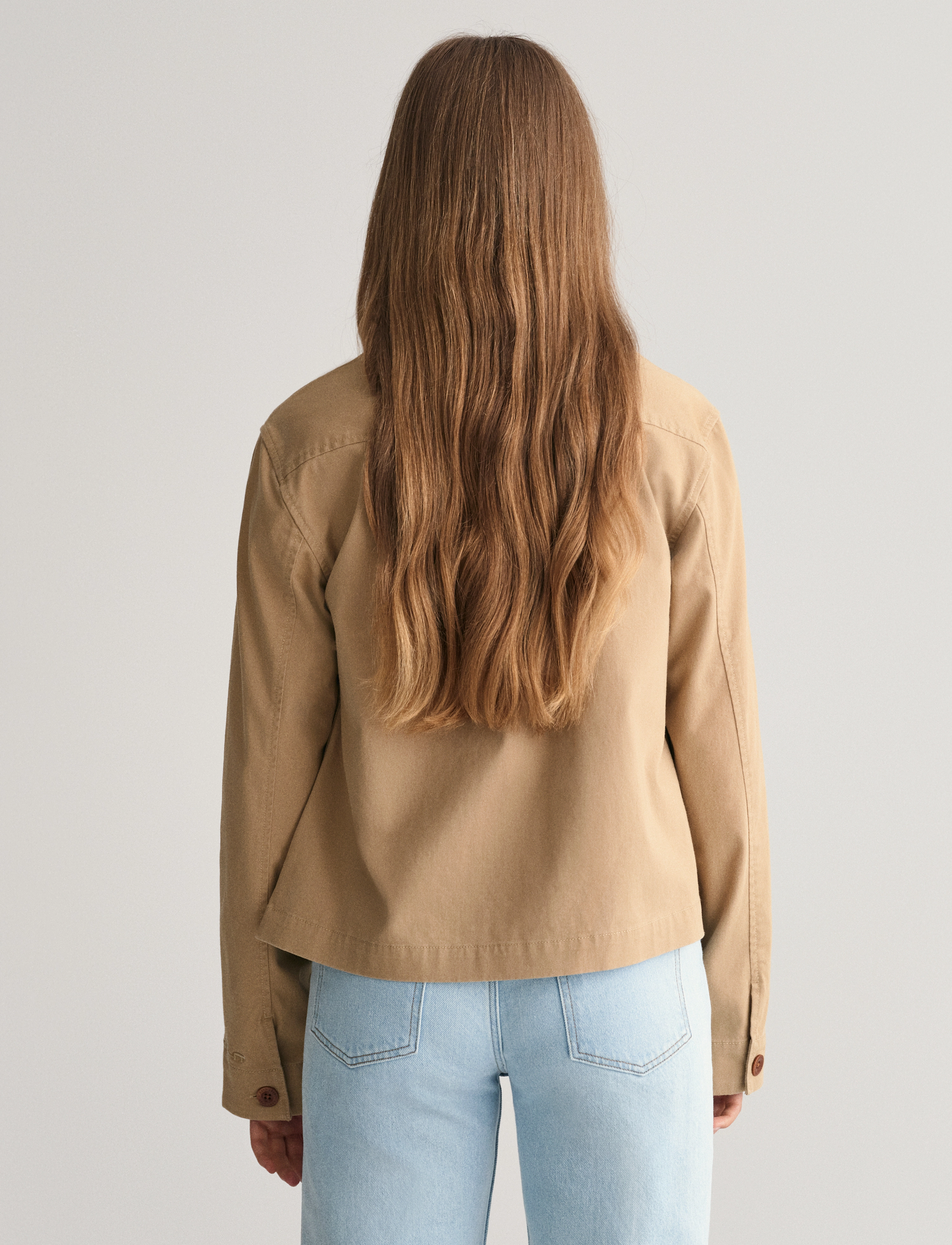 Gant - WORKWEAR JACKET - vårjakker - dark khaki - 3