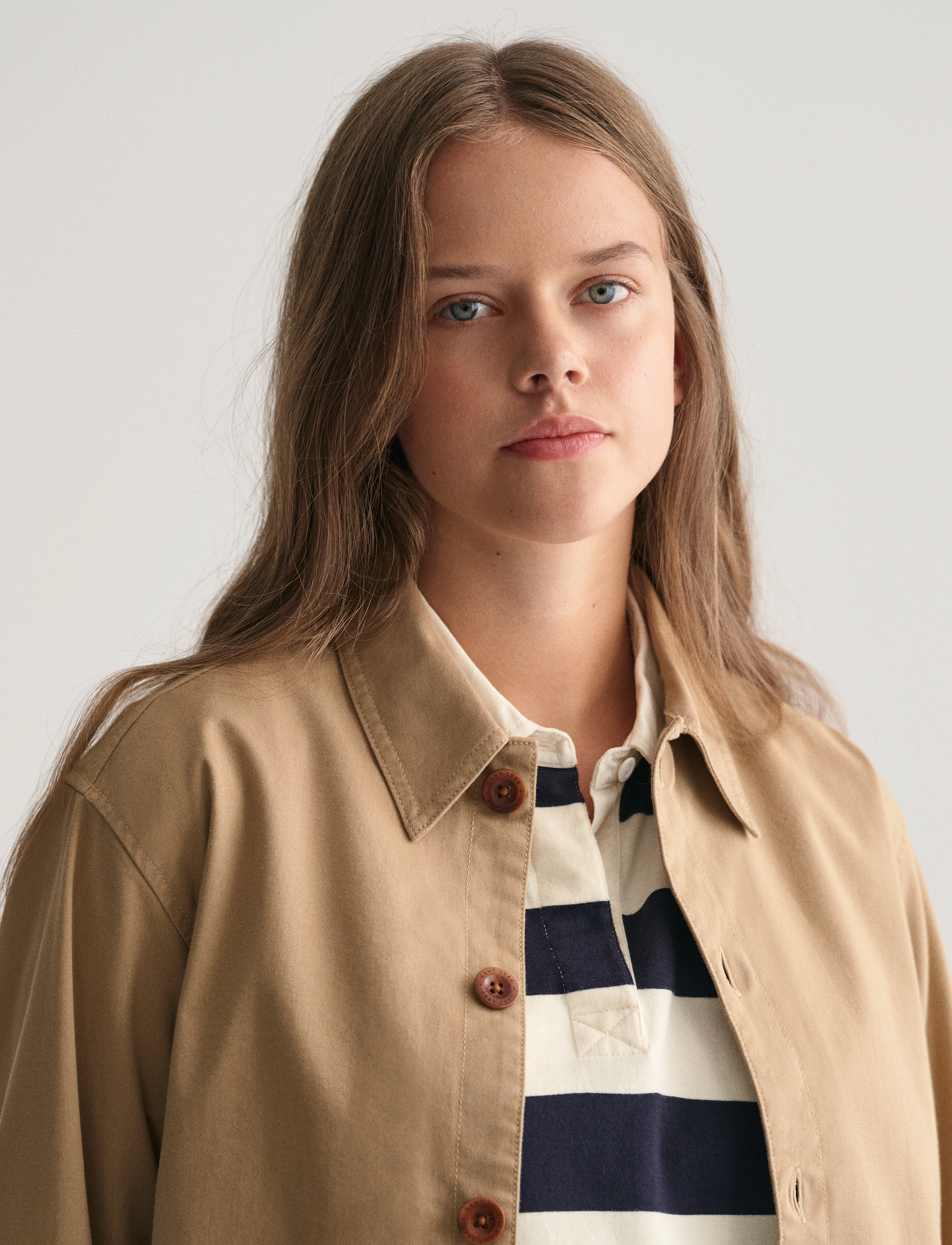 Gant - WORKWEAR JACKET - vårjakker - dark khaki - 4