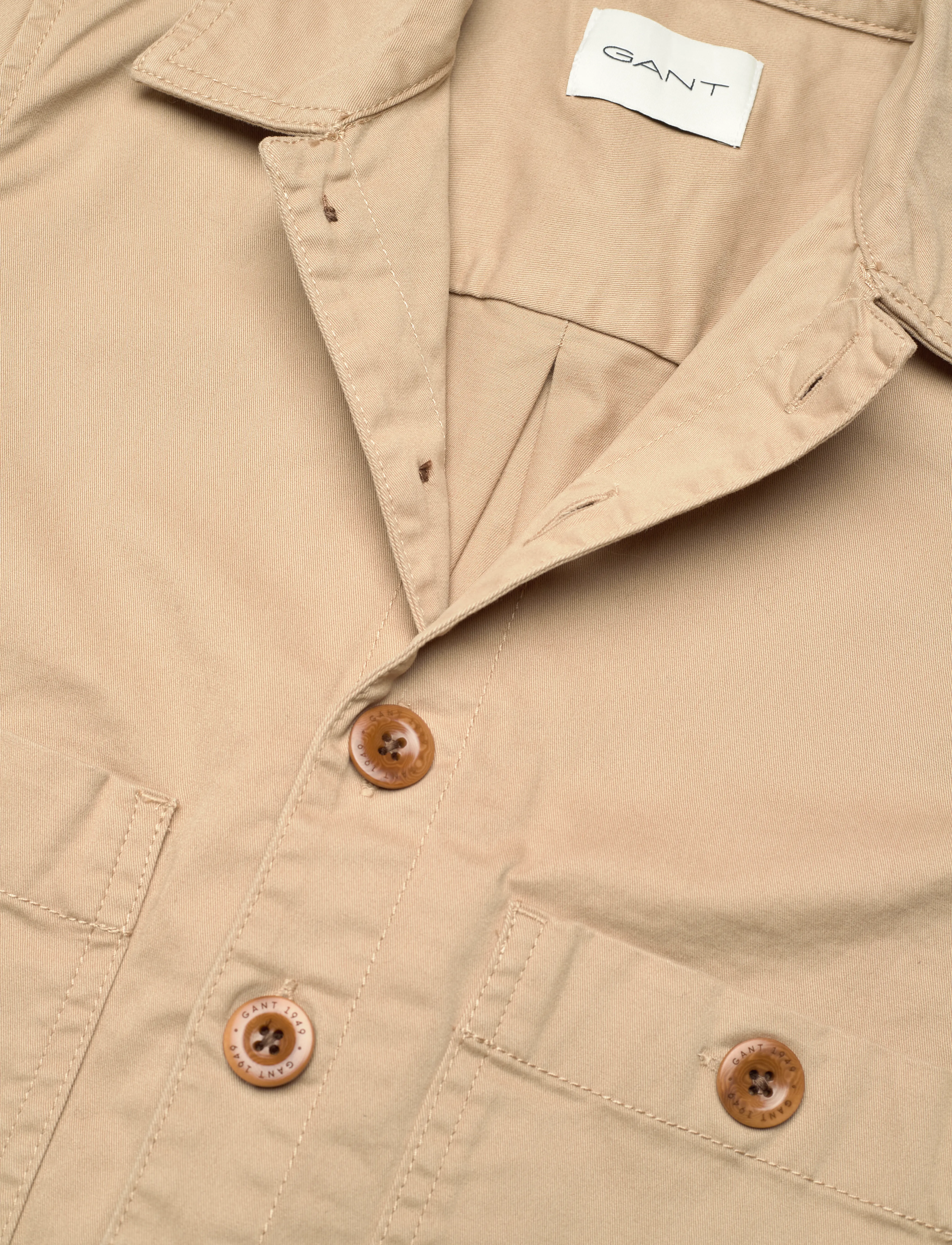 Gant - WORKWEAR JACKET - vårjakker - dark khaki - 5