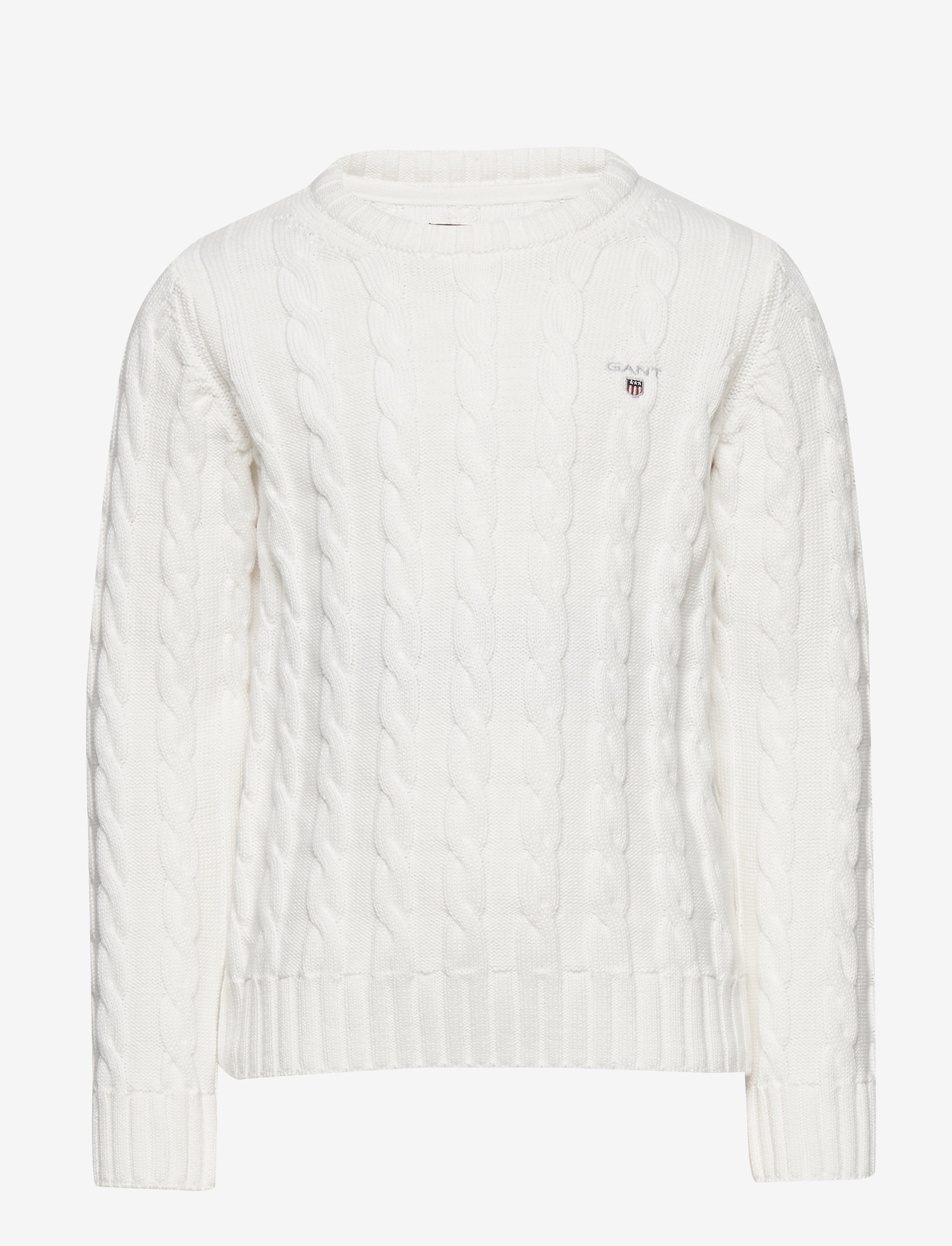 GANT - COTTON CABLE CREW - eggshell - 0