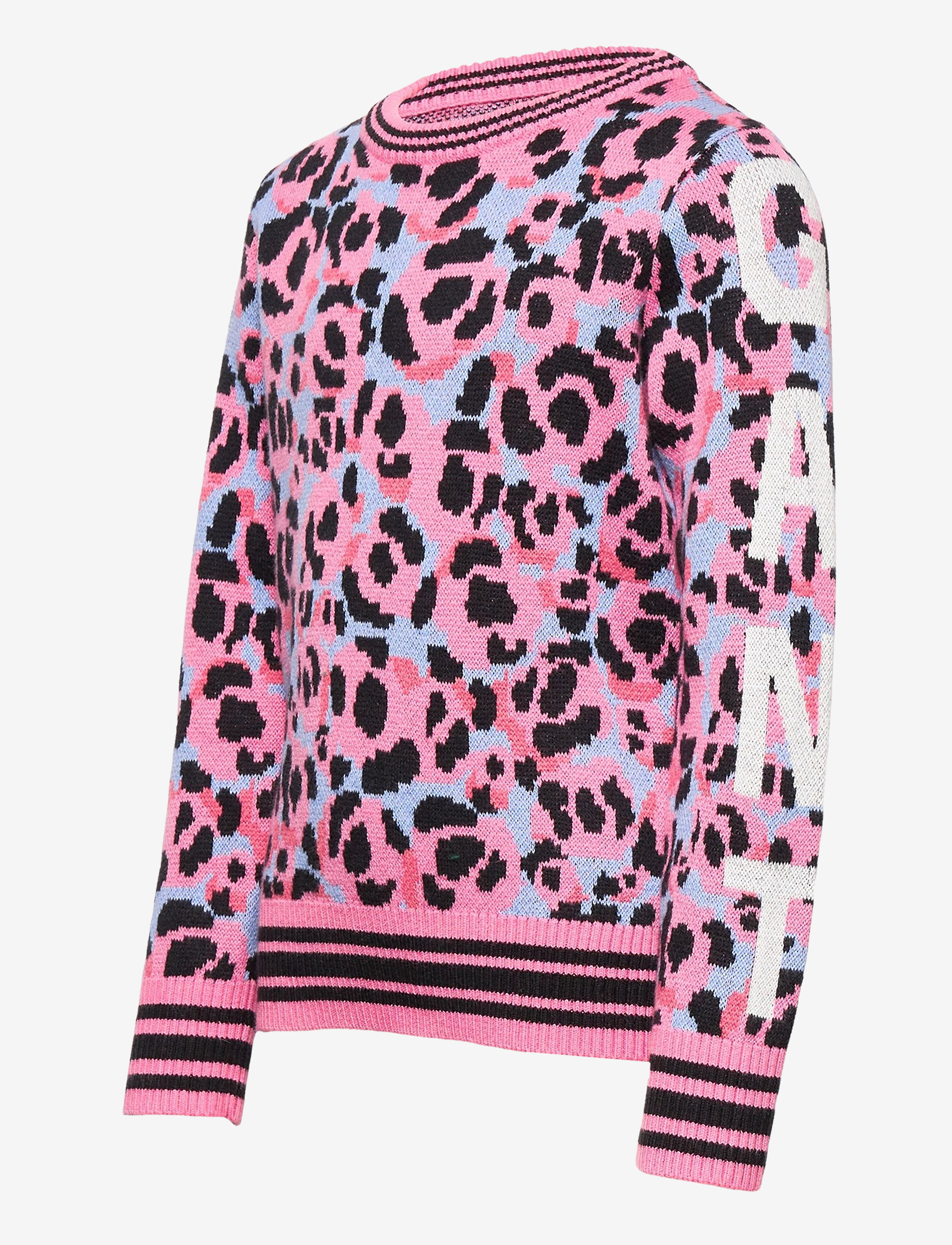 GANT - D1. GANT LEOPARD JAQUARD CREW - sea pink - 2