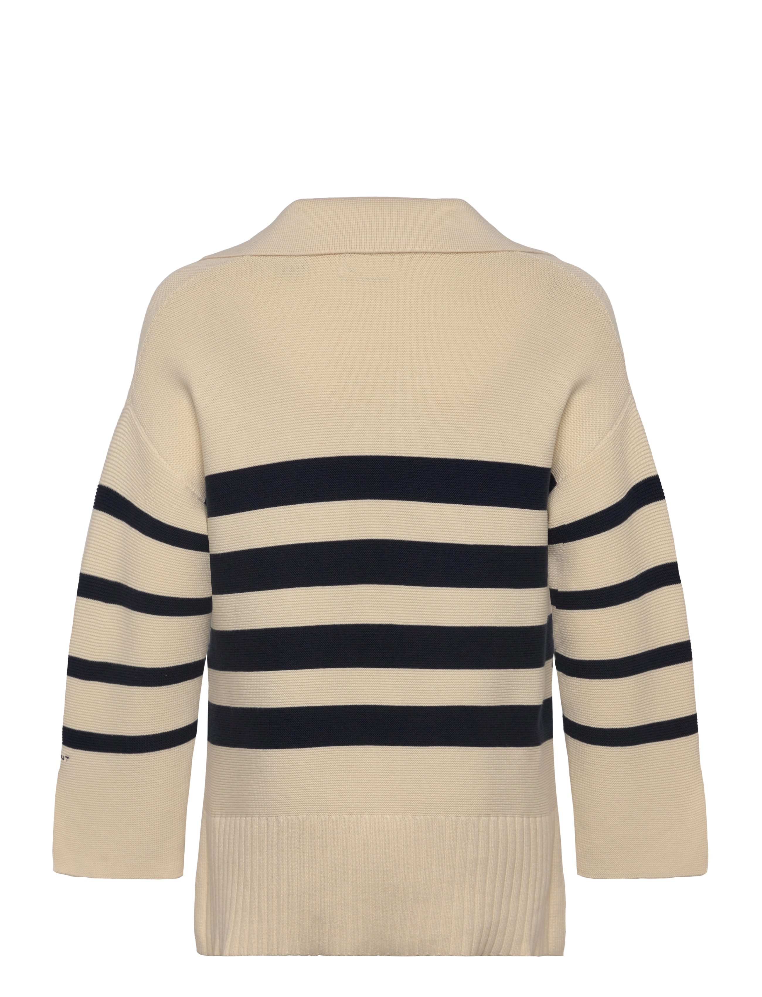 GANT - STRIPED BRETON KNITTED SWEATER - cream - 1