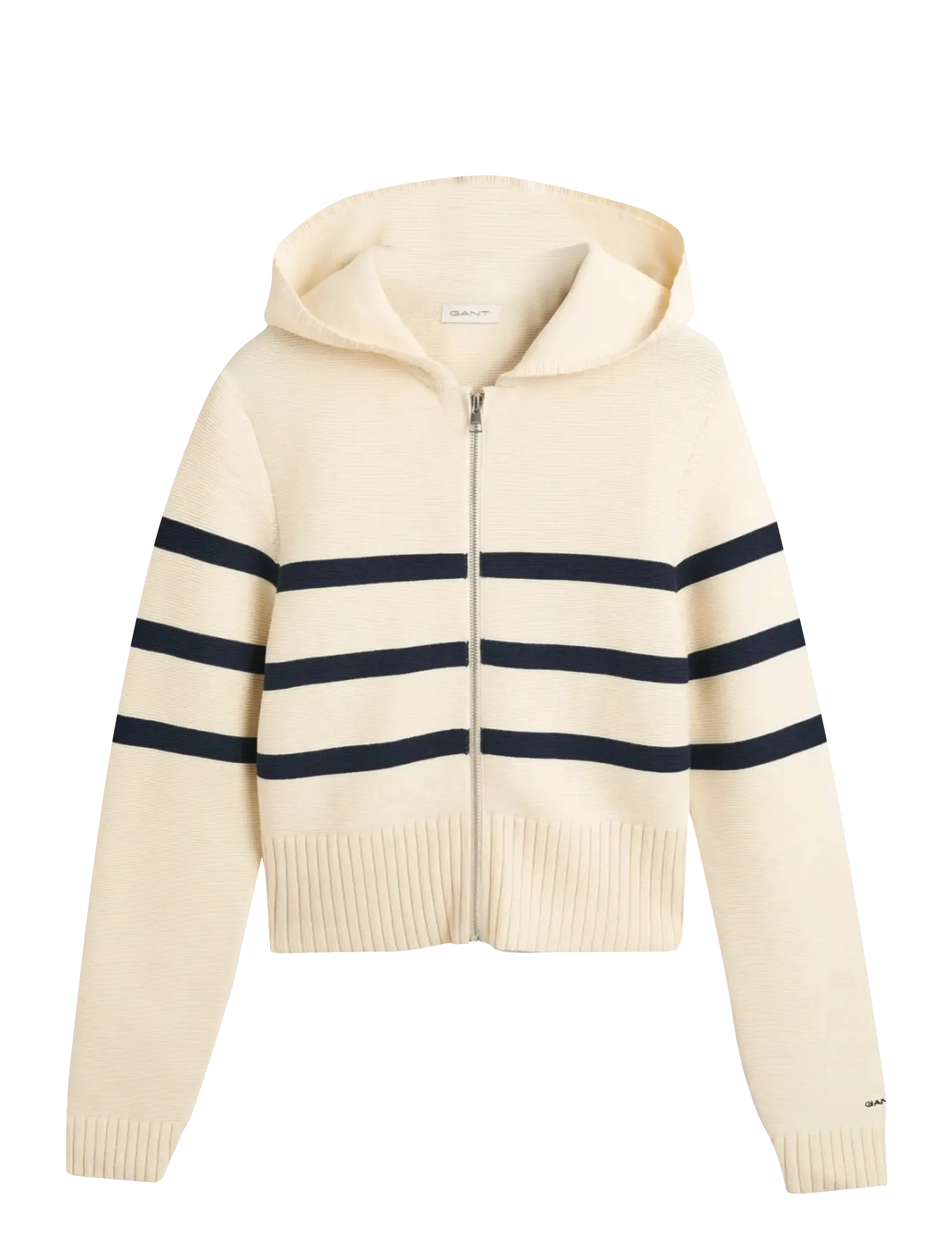 STRIPED BRETON KNIT SWEATER - CREAM