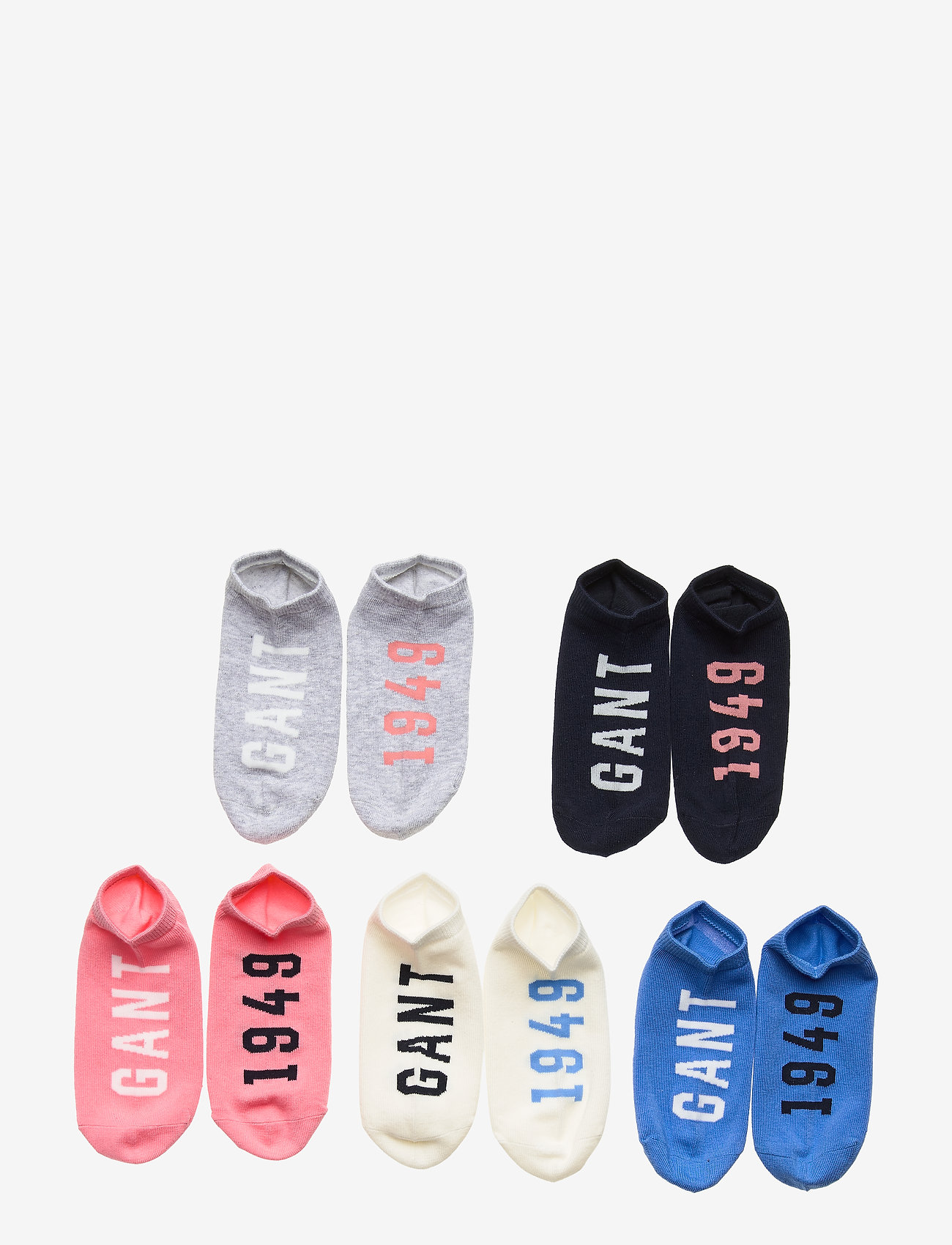 GANT - D1. GANT 5-PACK SNEAKER SOCKS - rapture rose - 1