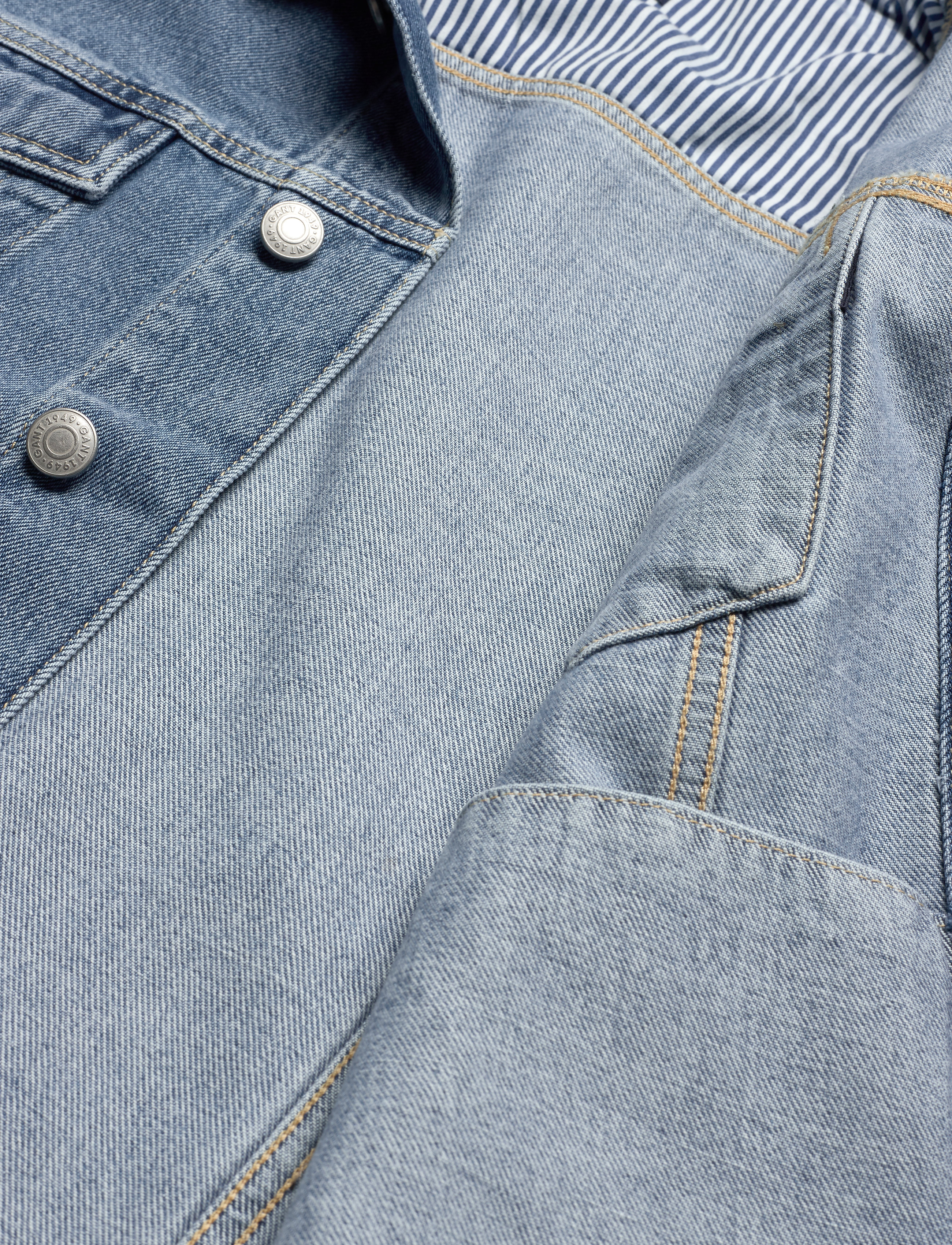 GANT - D2. THE DENIM JACKET - light blue - 4