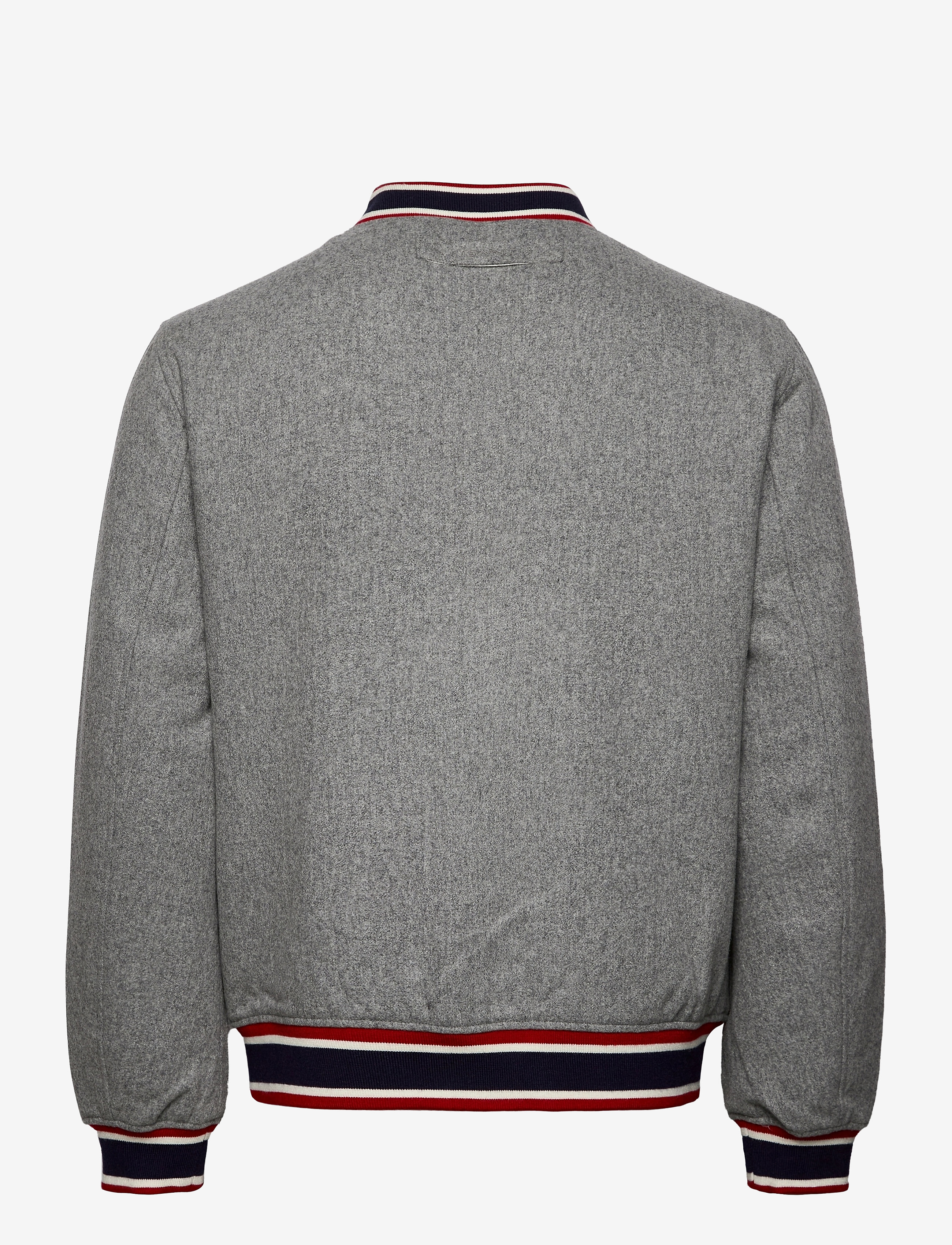 GANT - D1. MELTON VARSITY JACKET - dark grey melange - 1