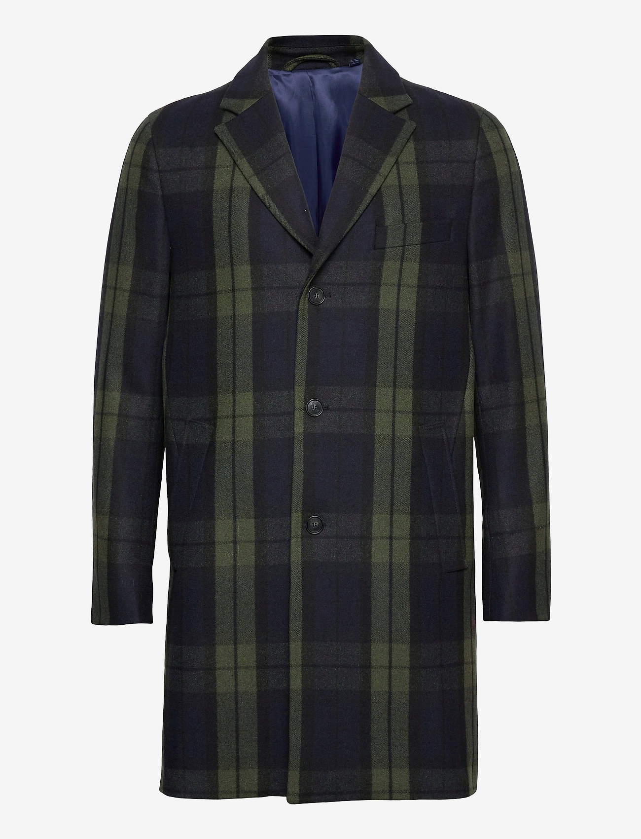 GANT - D1. THE CHECKED COAT - dark cactus - 0