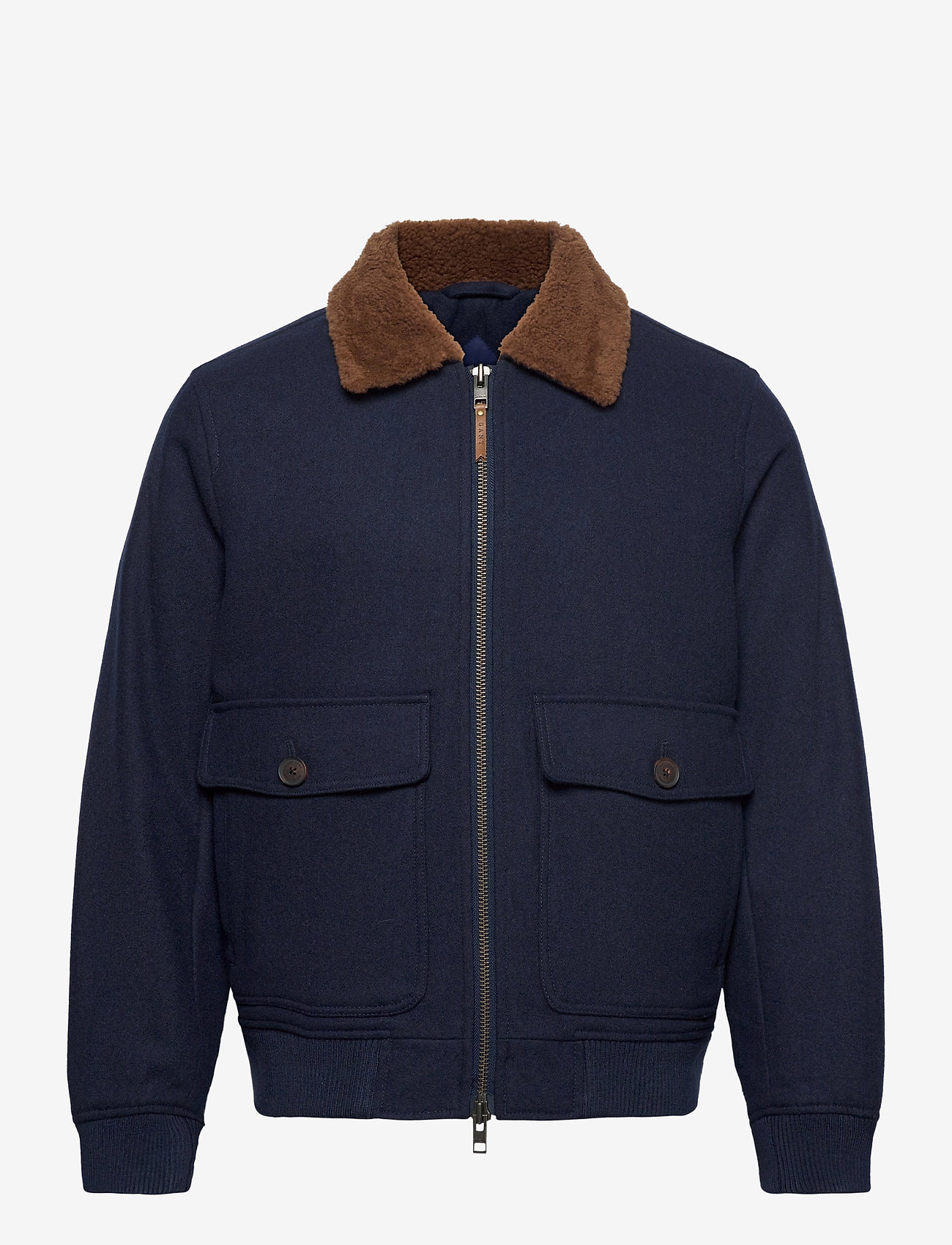 GANT - D2. WOOL FLIGHT JACKET - marine - 0