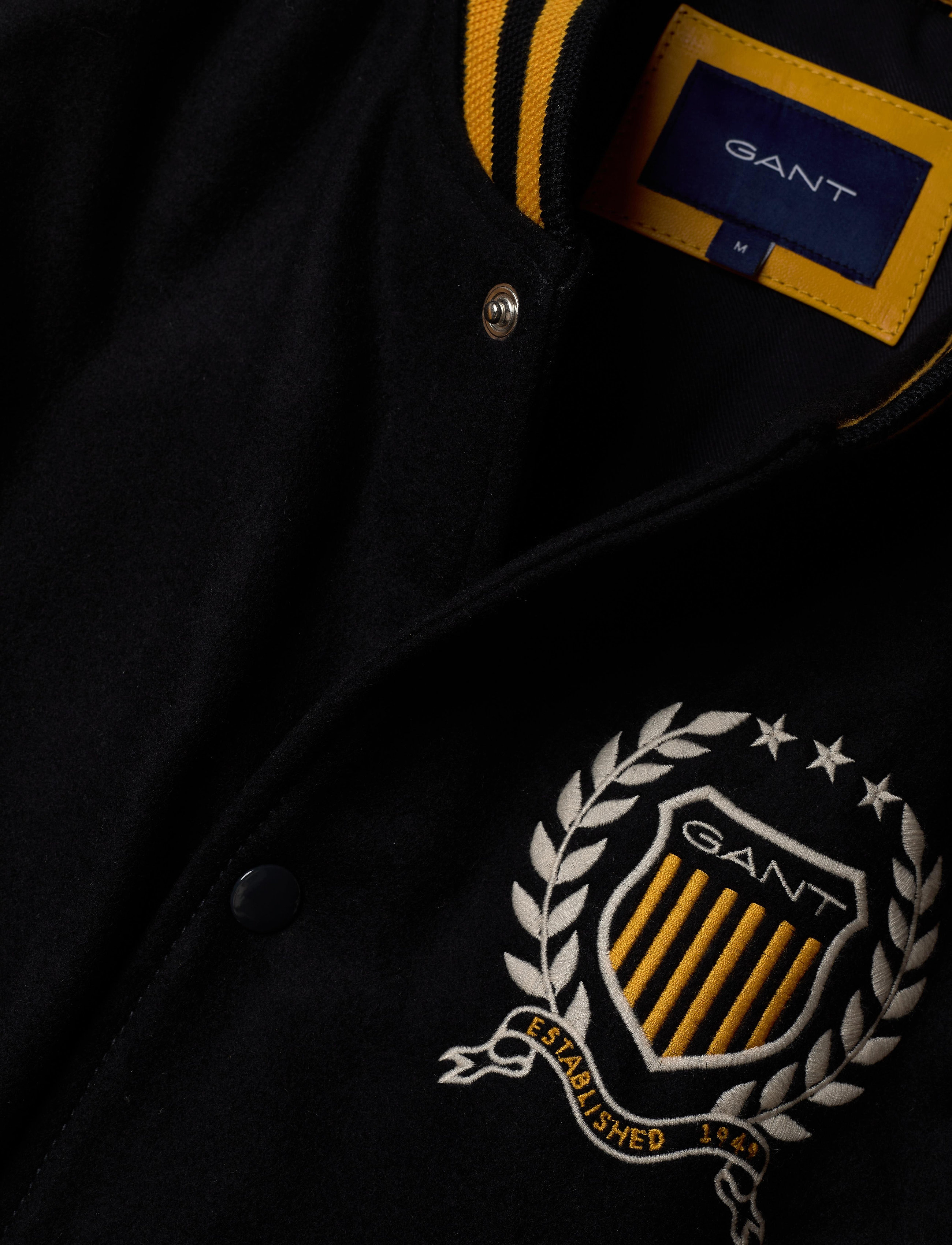 GANT - D1. CREST GANT VARSITY JACKET - evening blue - 2