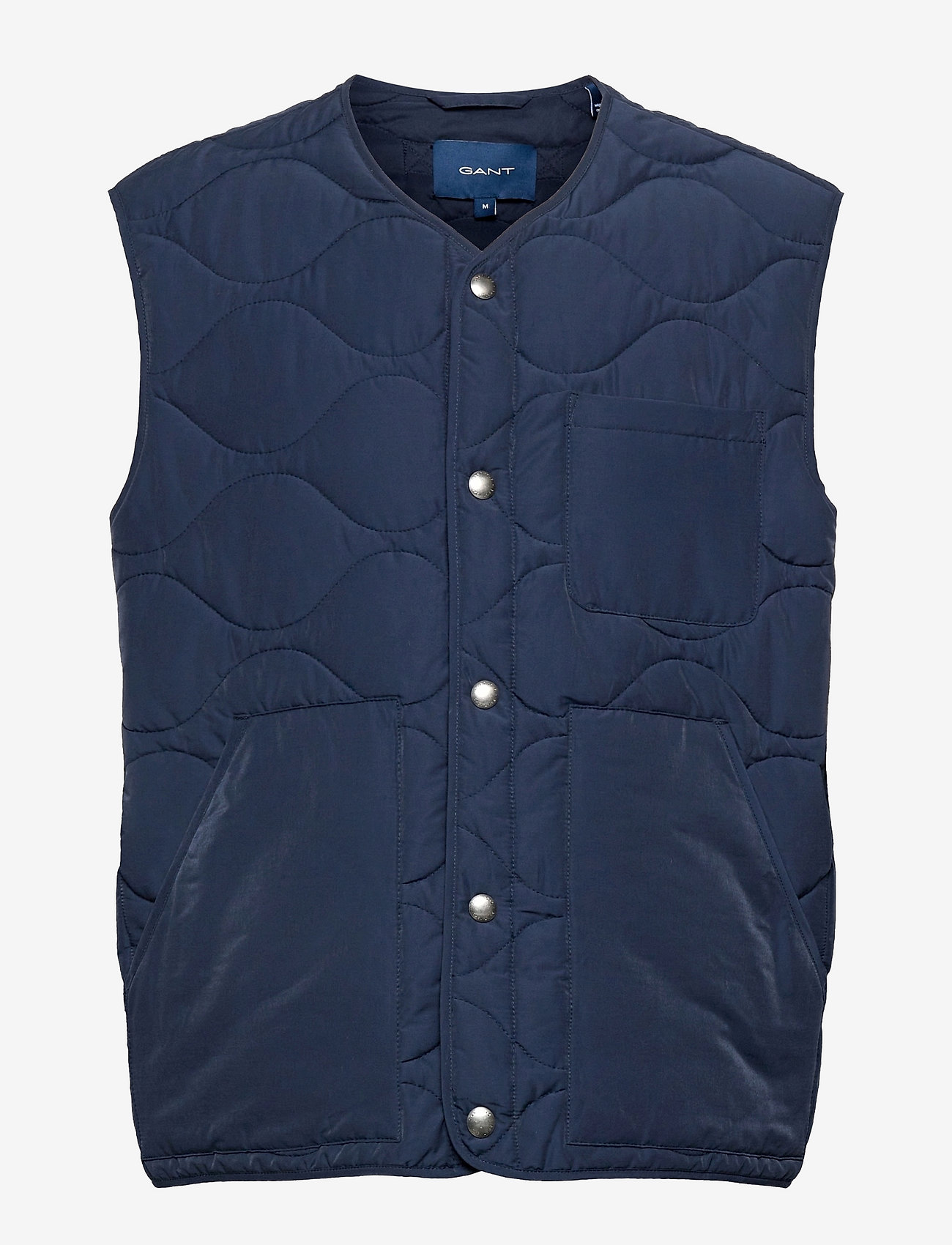 GANT - D2. QUILTED VEST - evening blue - 0