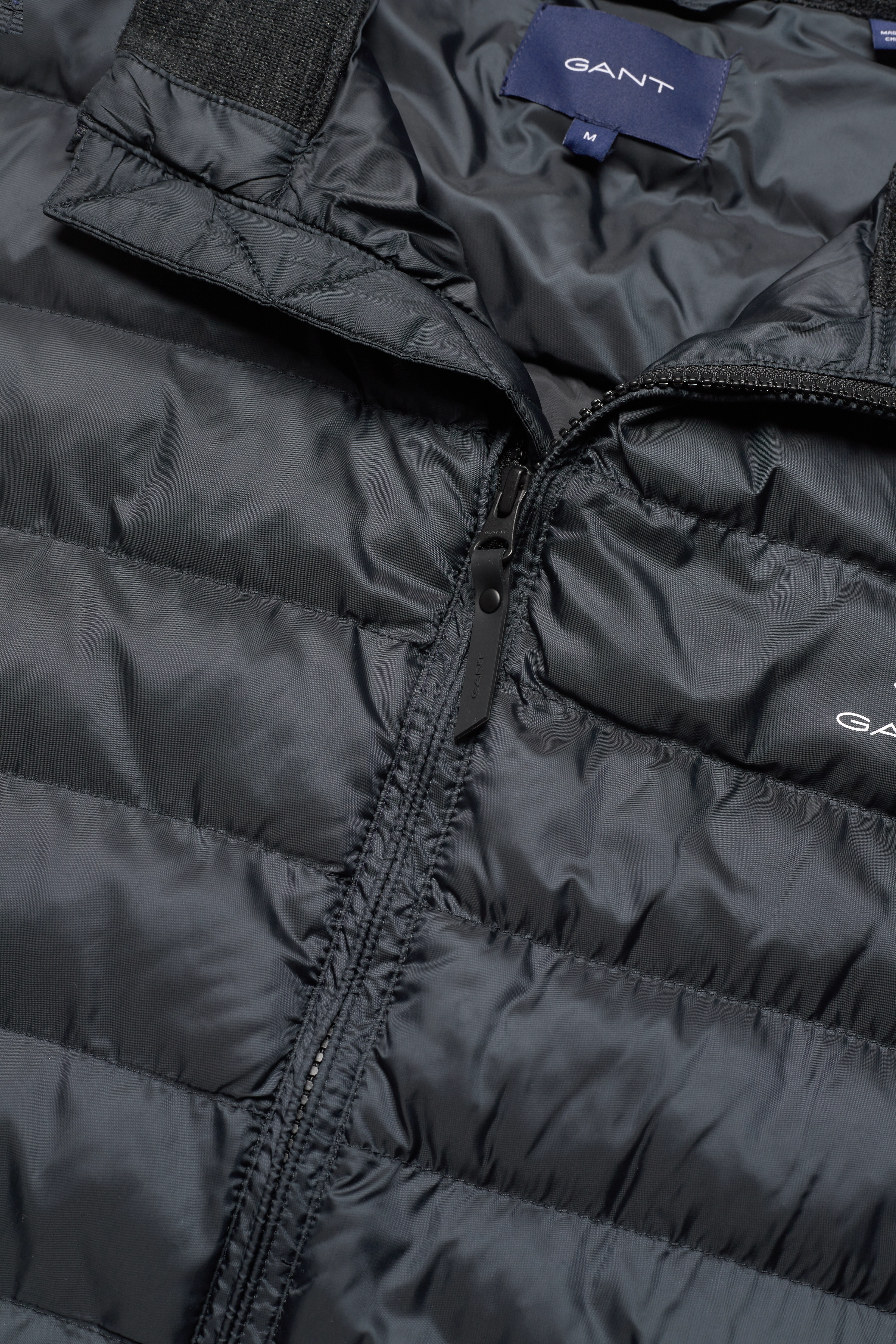 GANT - D1. MIXED MEDIA LIGHT PADDED JKT - black - 2