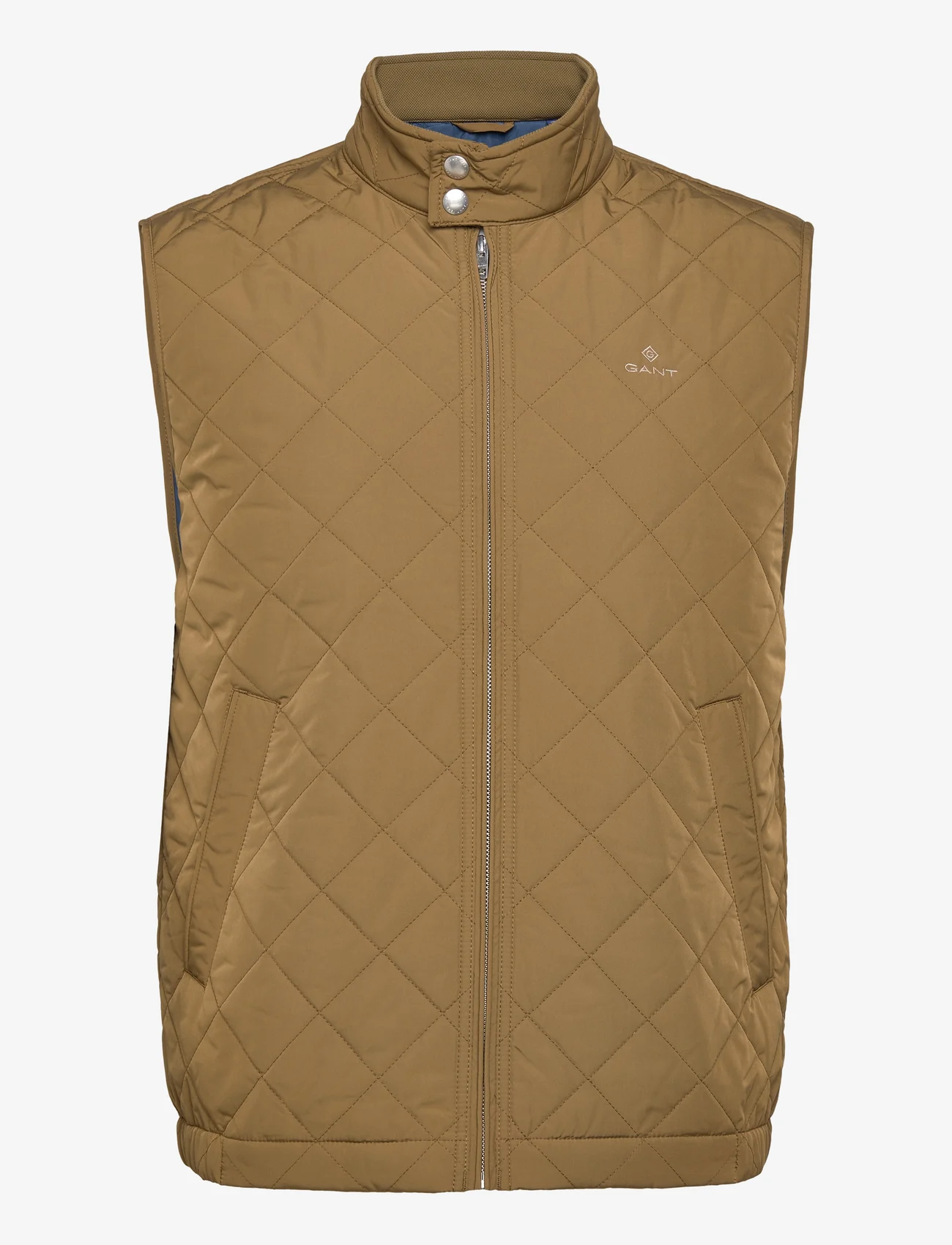 GANT - D1. QUILTED WINDCHEATER VEST - vestid - army green - 0