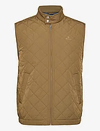D1. QUILTED WINDCHEATER VEST - ARMY GREEN