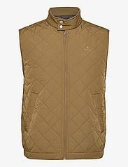 GANT - D1. QUILTED WINDCHEATER VEST - vester - army green - 0