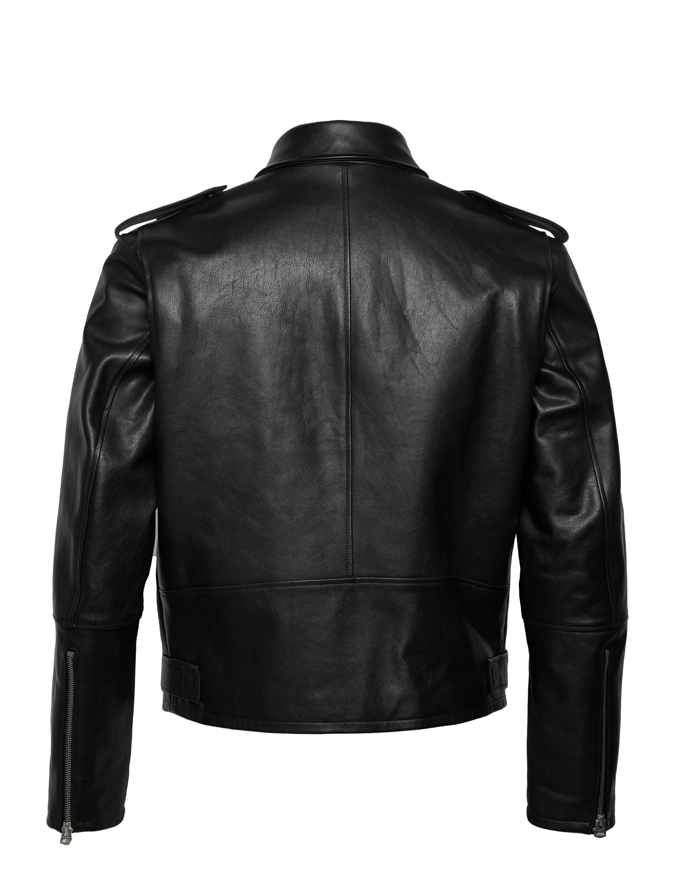 GANT - D1. LEATHER BIKER JACKET - black - 1