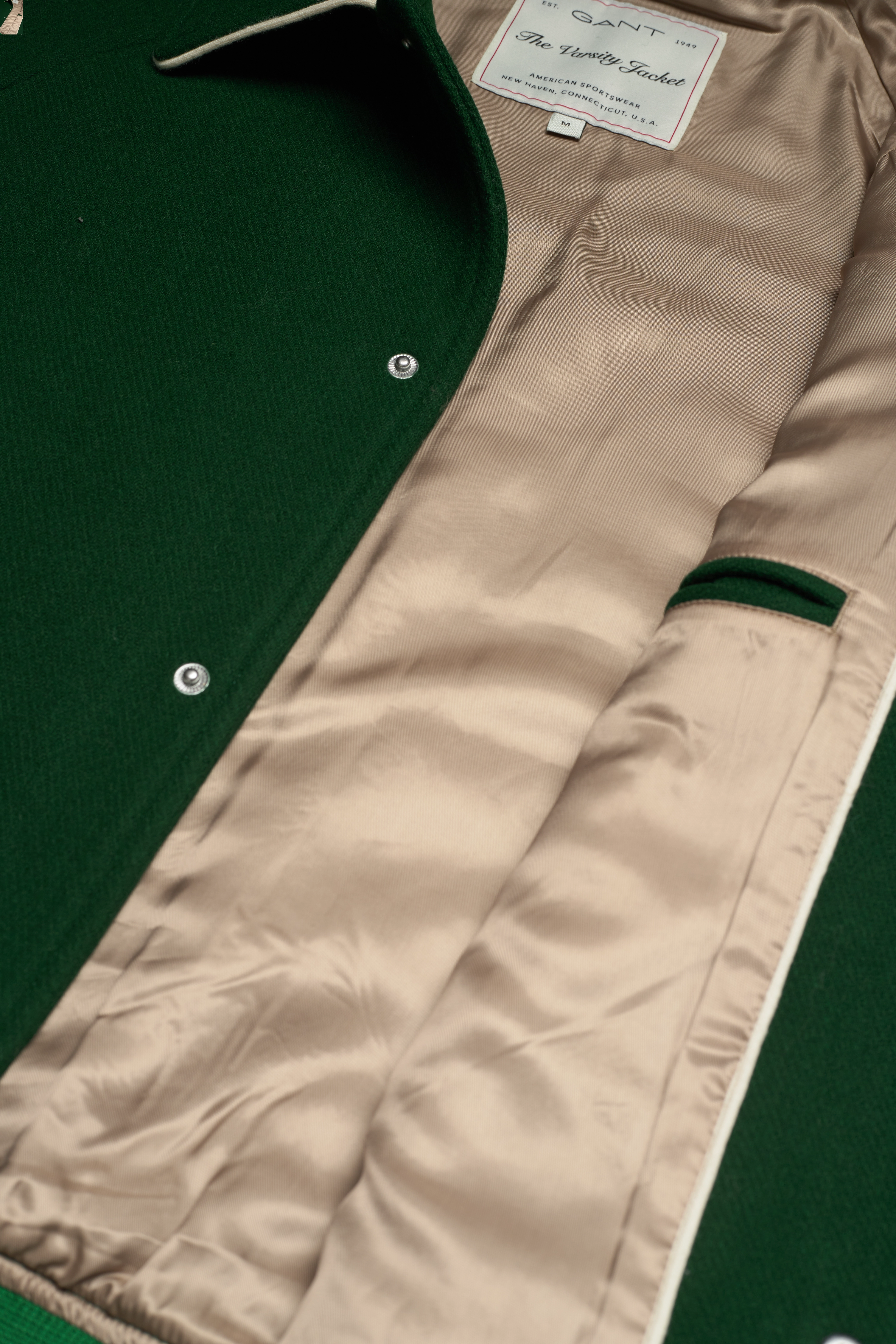 GANT - D2. WOOL GANT VARSITY - forest green - 4