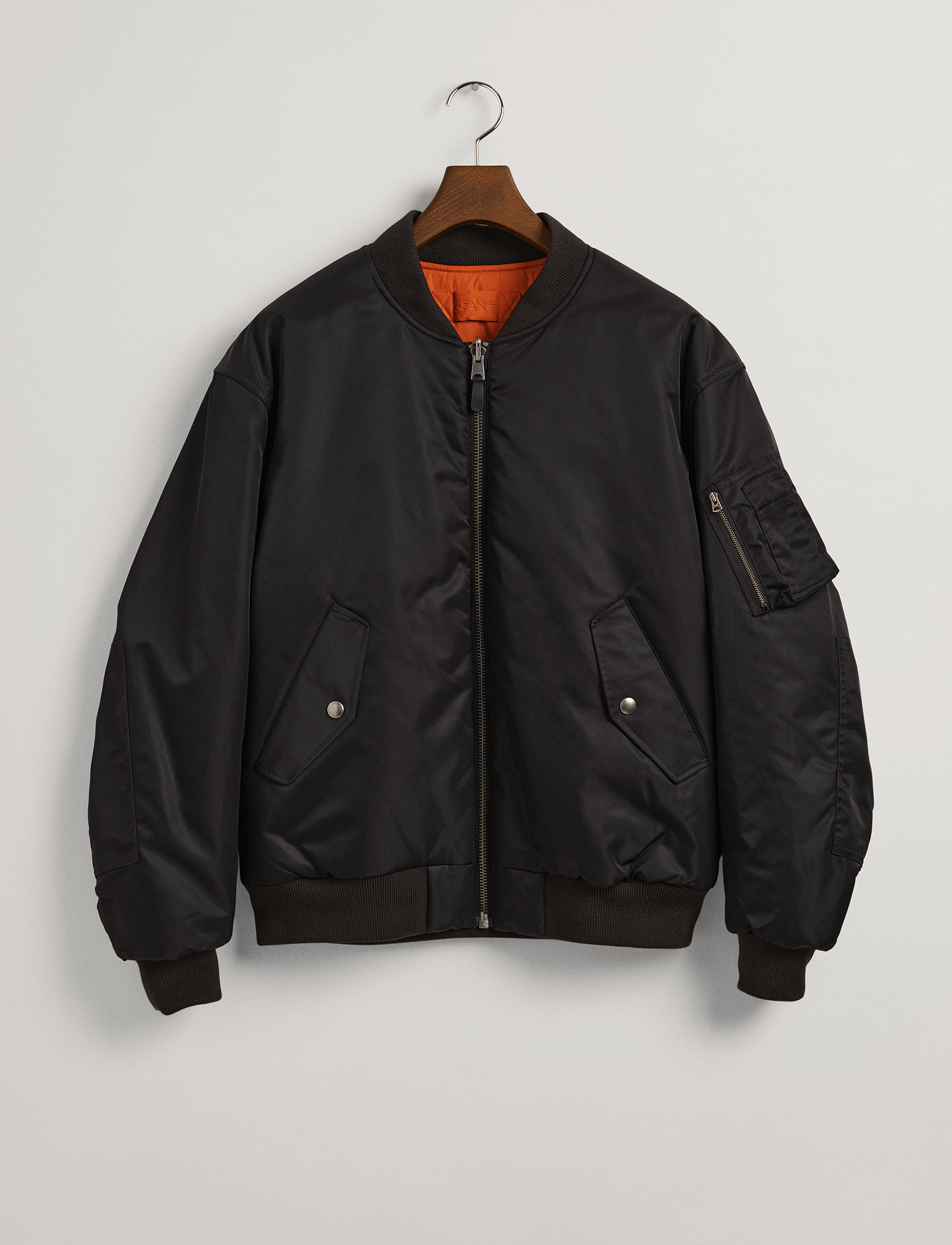 GANT - D1. REVERSIBLE BOMBER JACKET - black - 4