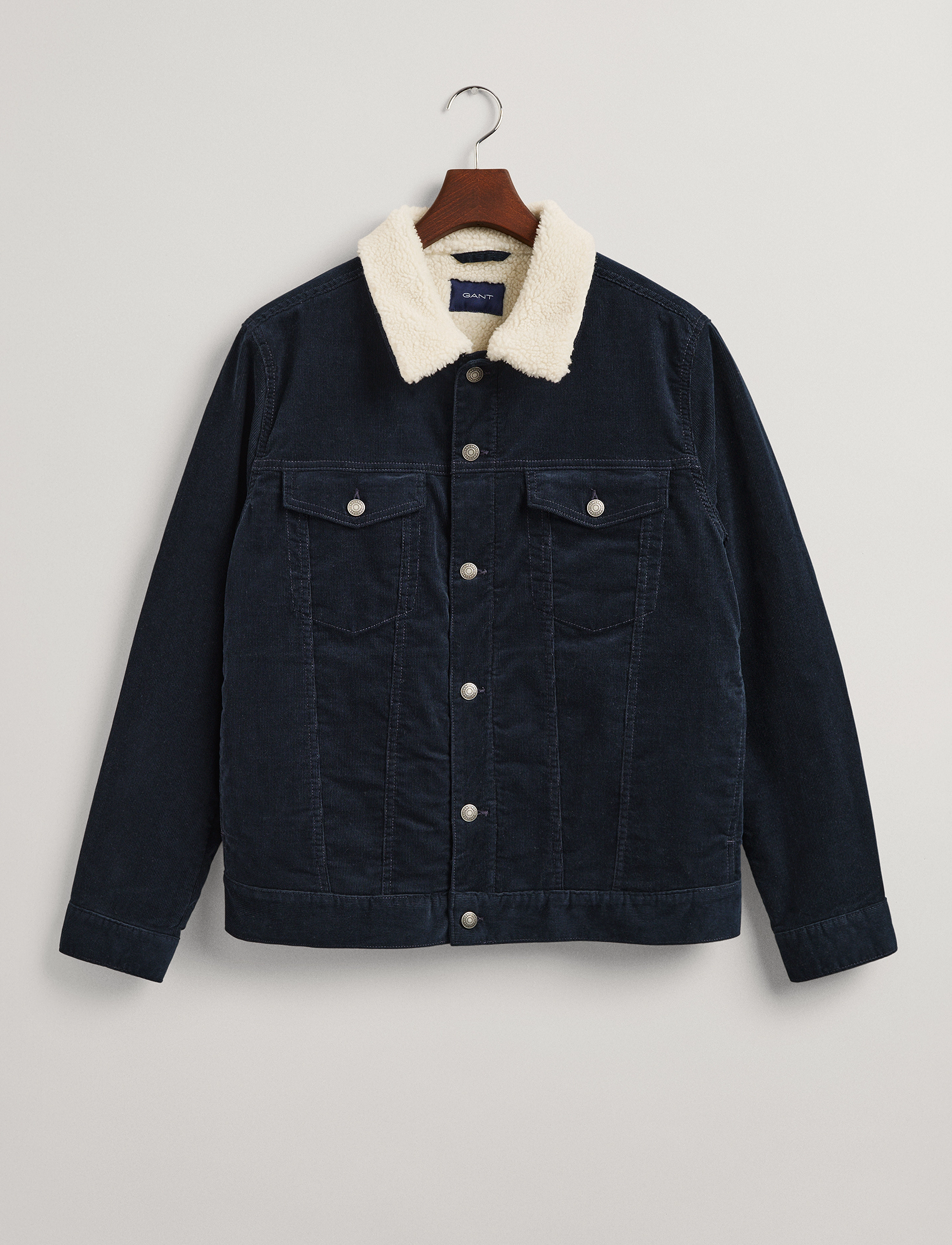 GANT - D1. CORD TRUCKER JACKET - evening blue - 2