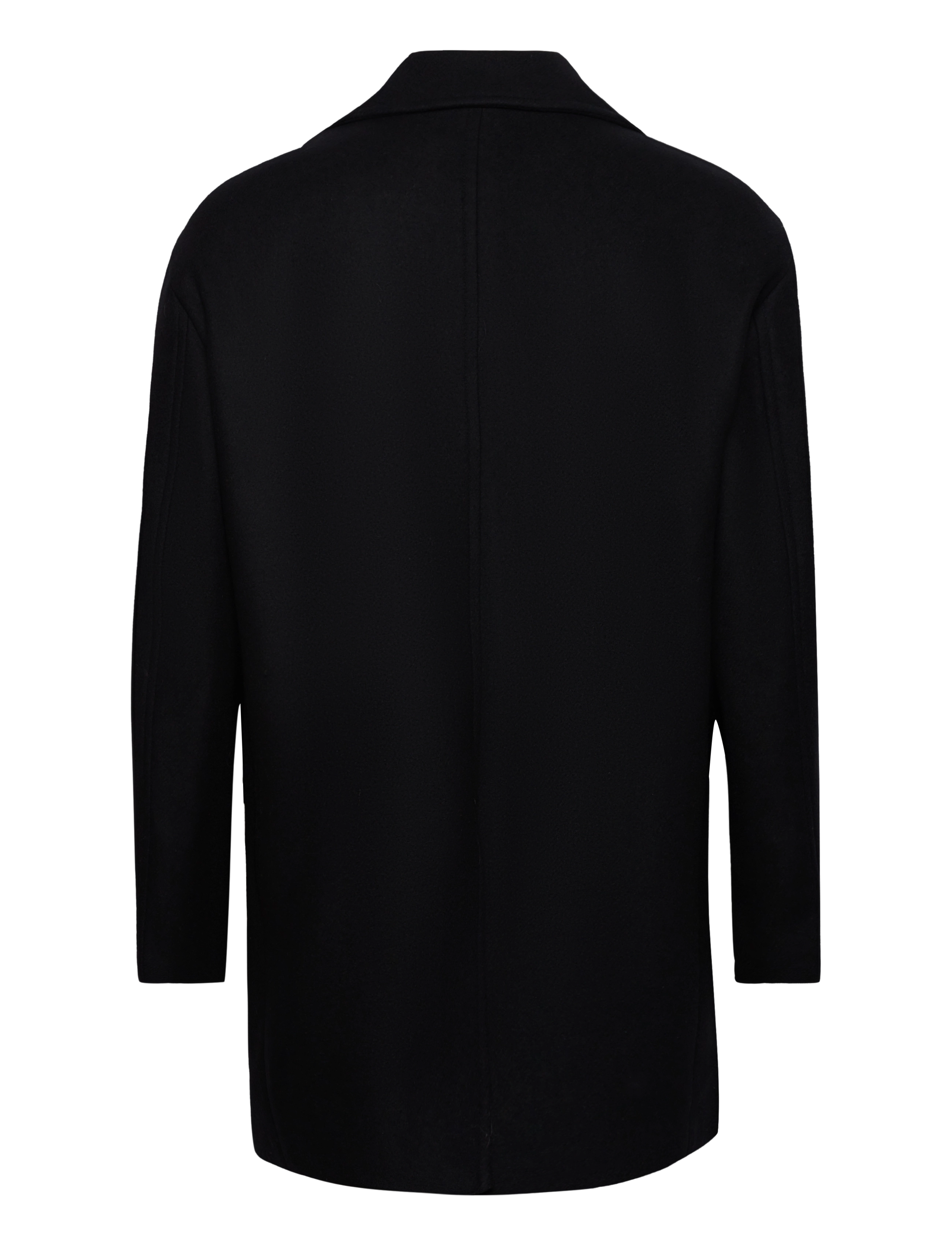 GANT - D1. OVERSIZED WOOL PEACOAT - ebony black - 1