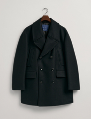 GANT - D1. OVERSIZED WOOL PEACOAT - winter jackets - ebony black - 5