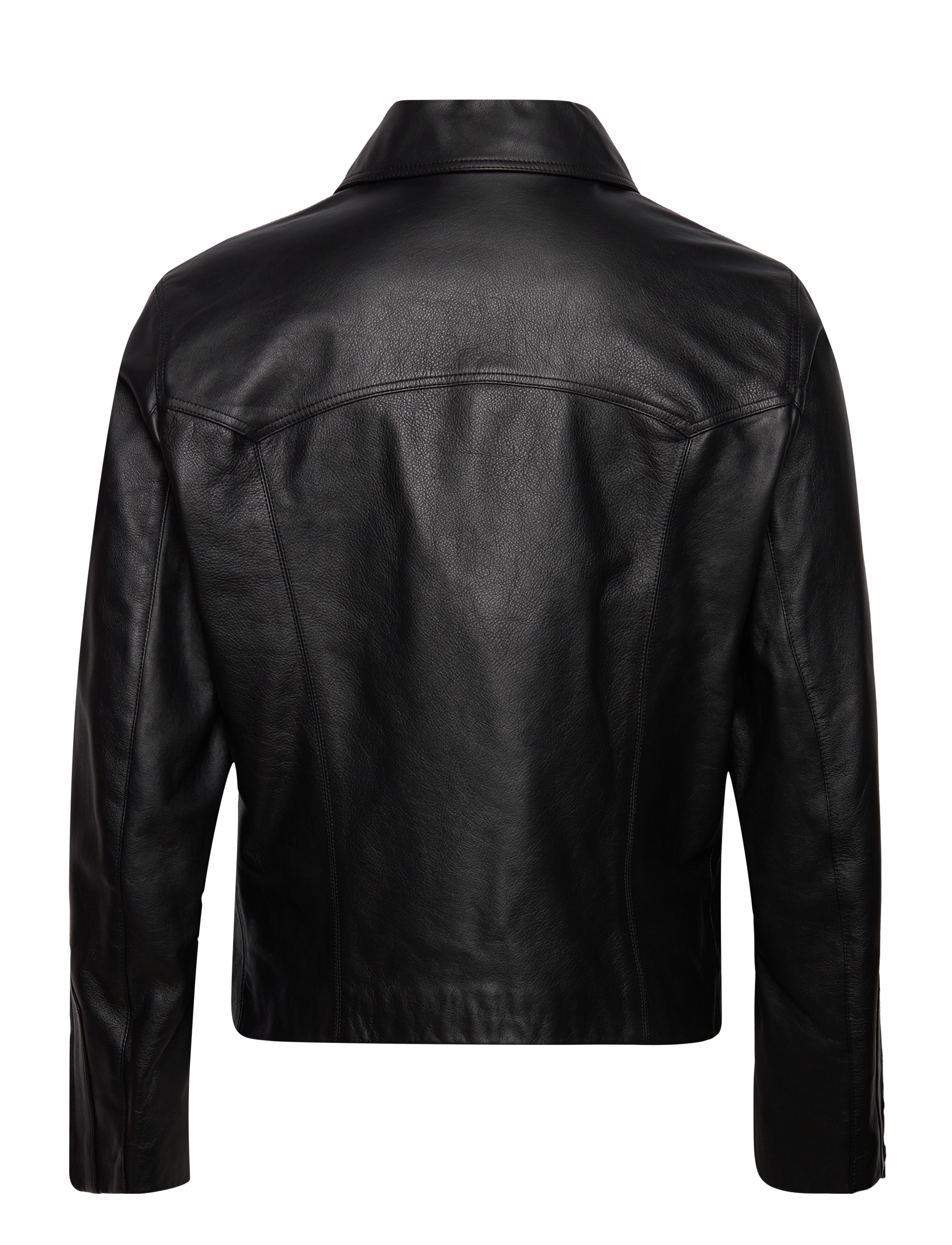 GANT - D1. SHORT LEATHER JACKET - black - 1