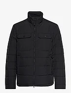 D1. CHANNEL QUILTED WINDCHEATER - BLACK