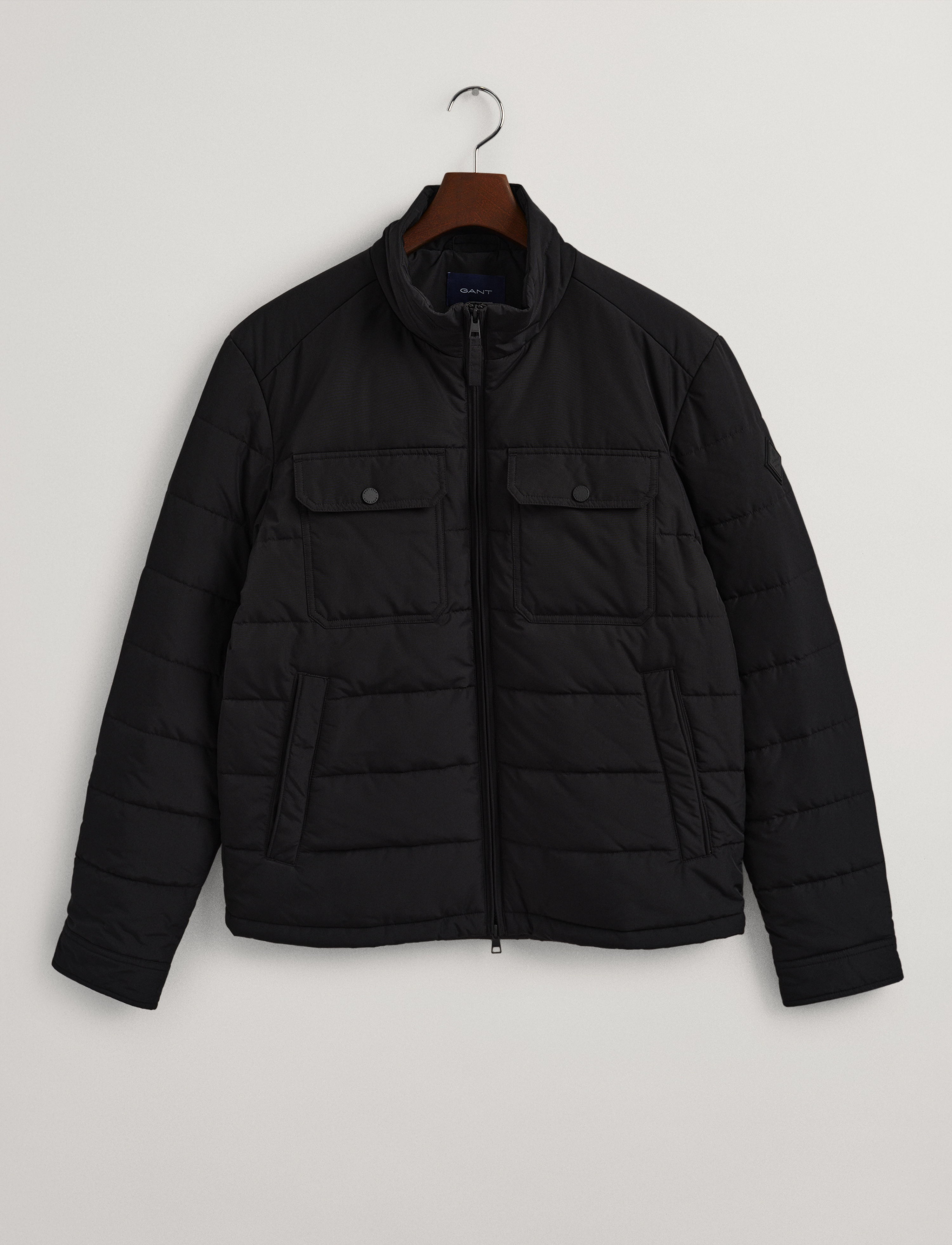 GANT - D1. CHANNEL QUILTED WINDCHEATER - black - 5