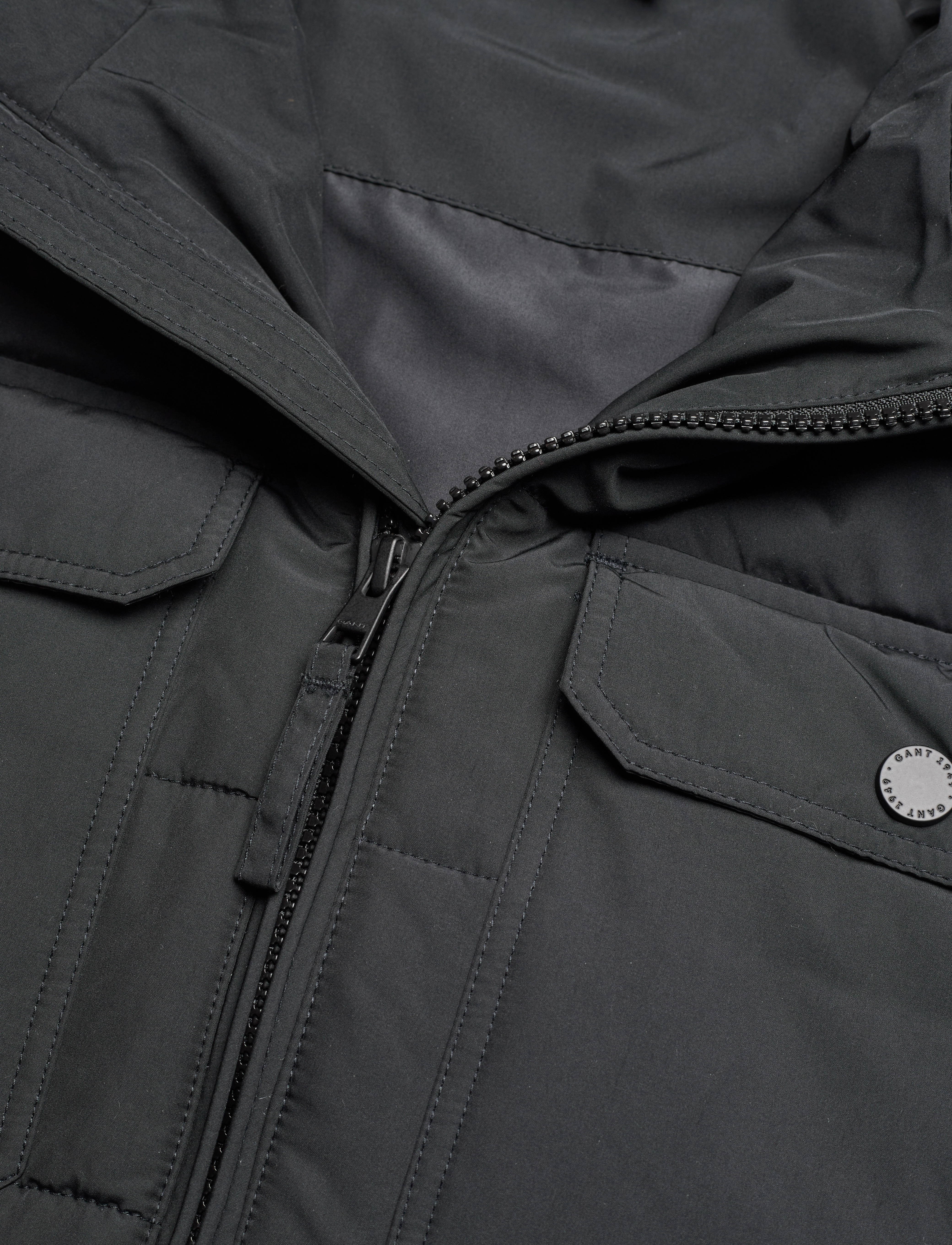 GANT - D1. CHANNEL QUILTED WINDCHEATER - black - 2