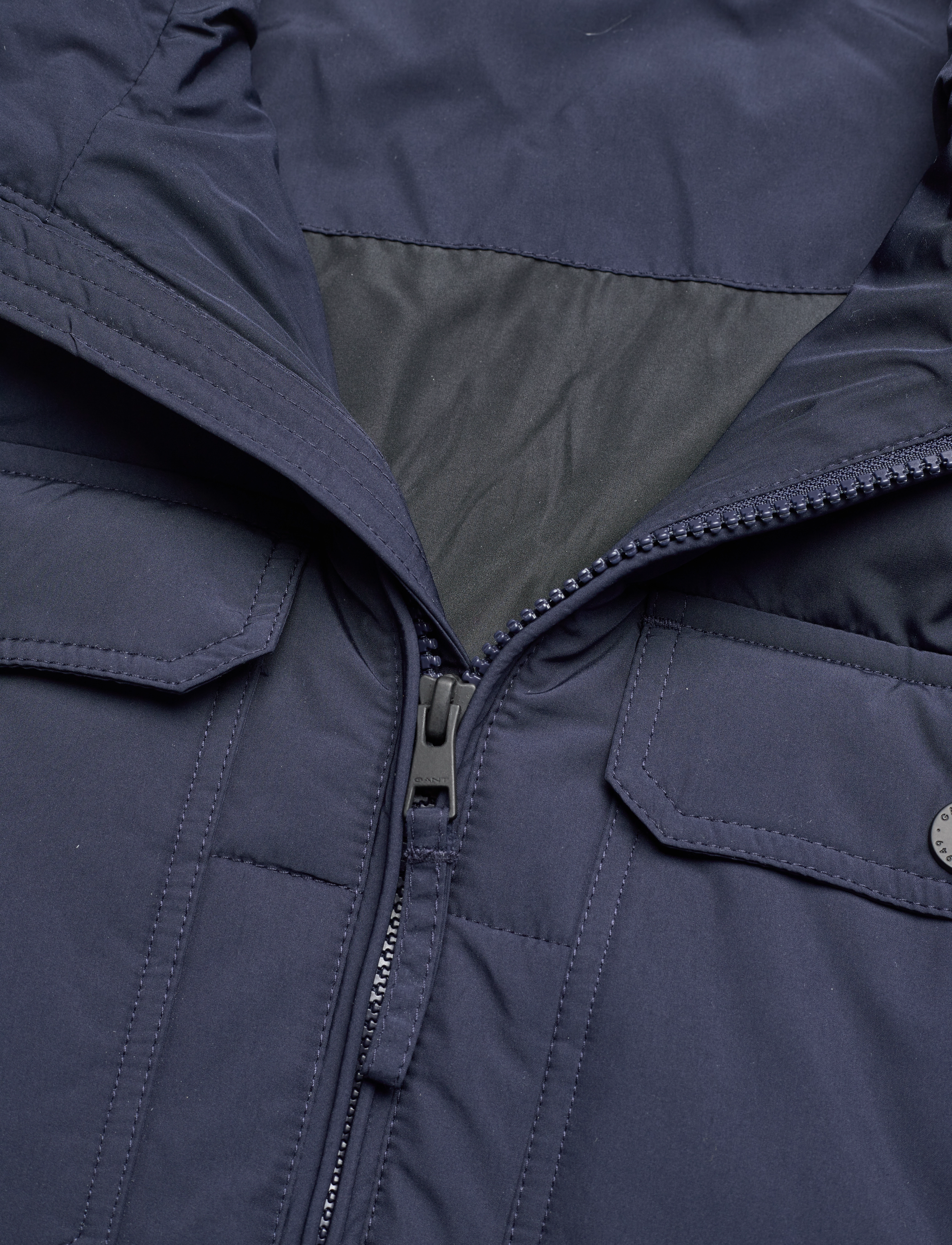 GANT - D1. CHANNEL QUILTED WINDCHEATER - evening blue - 2