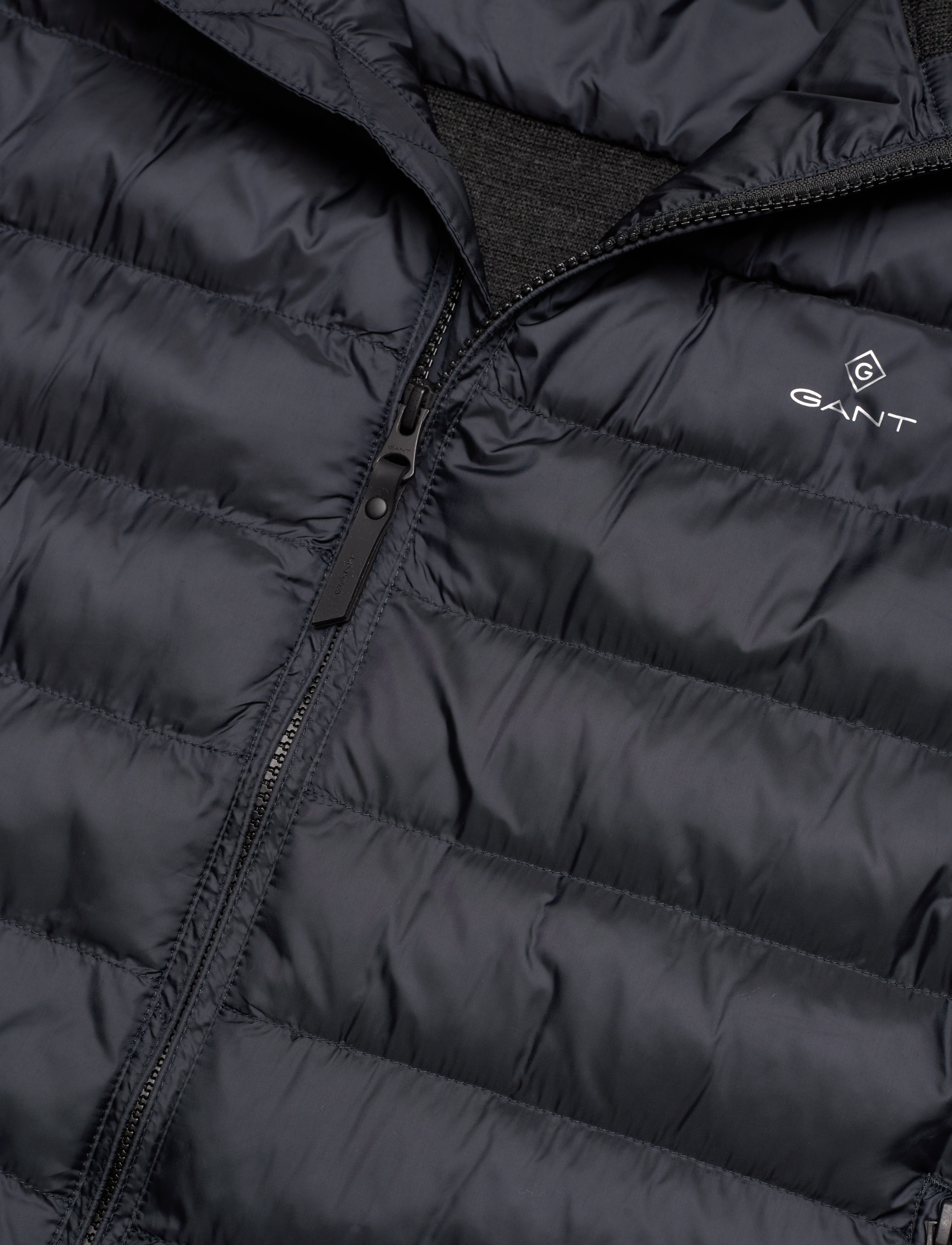 GANT - D1. MIXED MEDIA LIGHT PADDED JKT - black - 2
