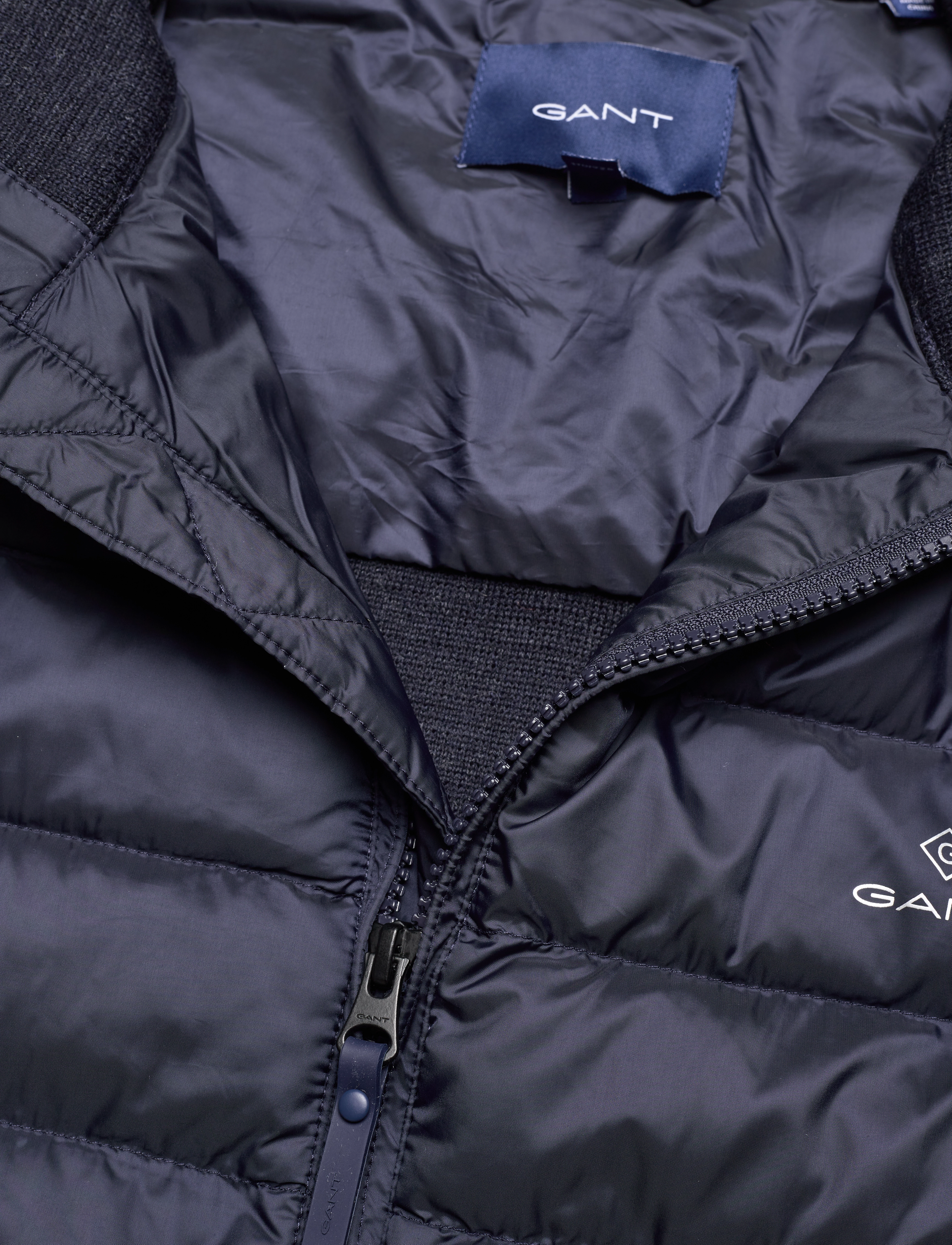 GANT - D1. MIXED MEDIA LIGHT PADDED JKT - evening blue - 2