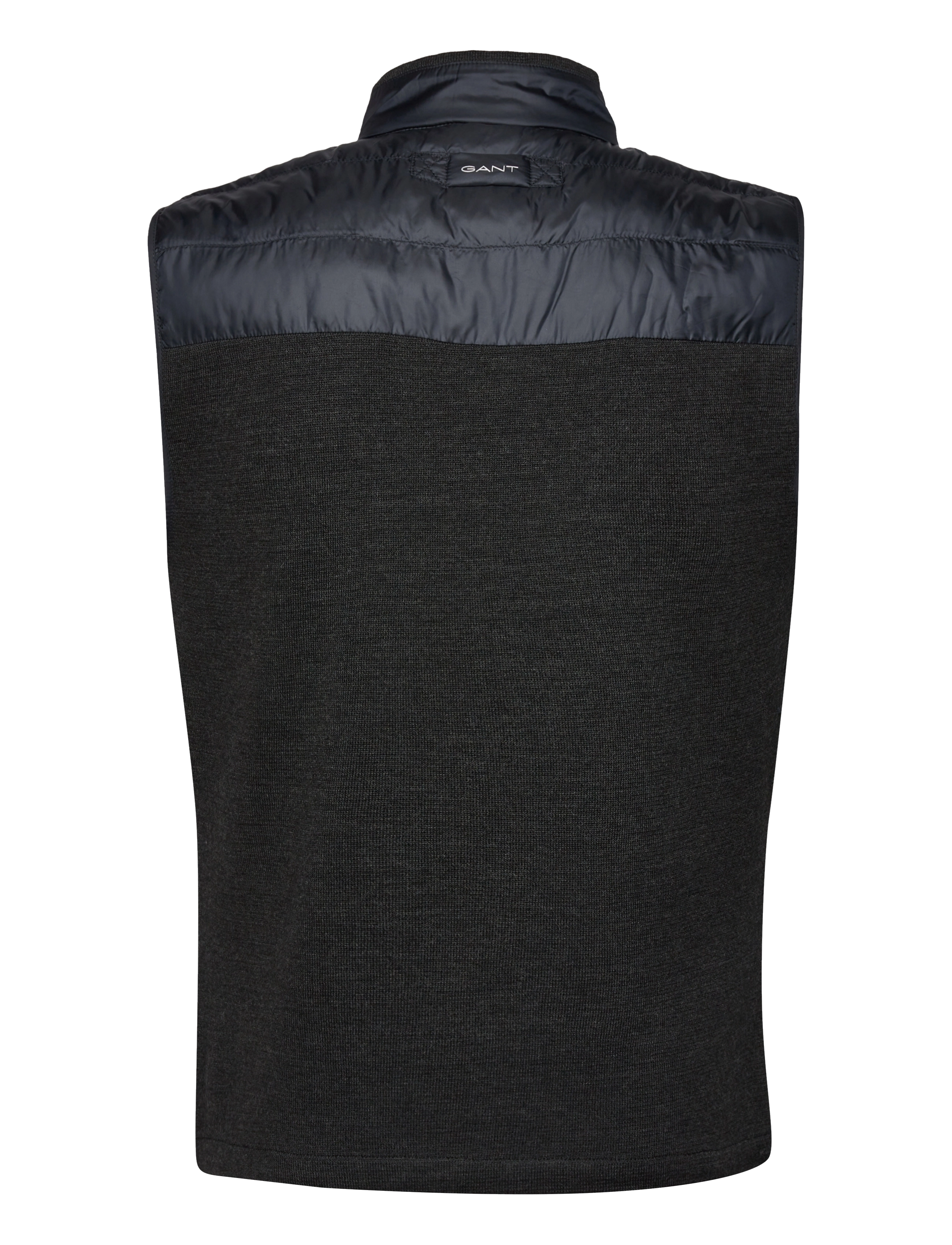 GANT - D1. MIXED MEDIA LIGHT PADDED GILET - black - 1