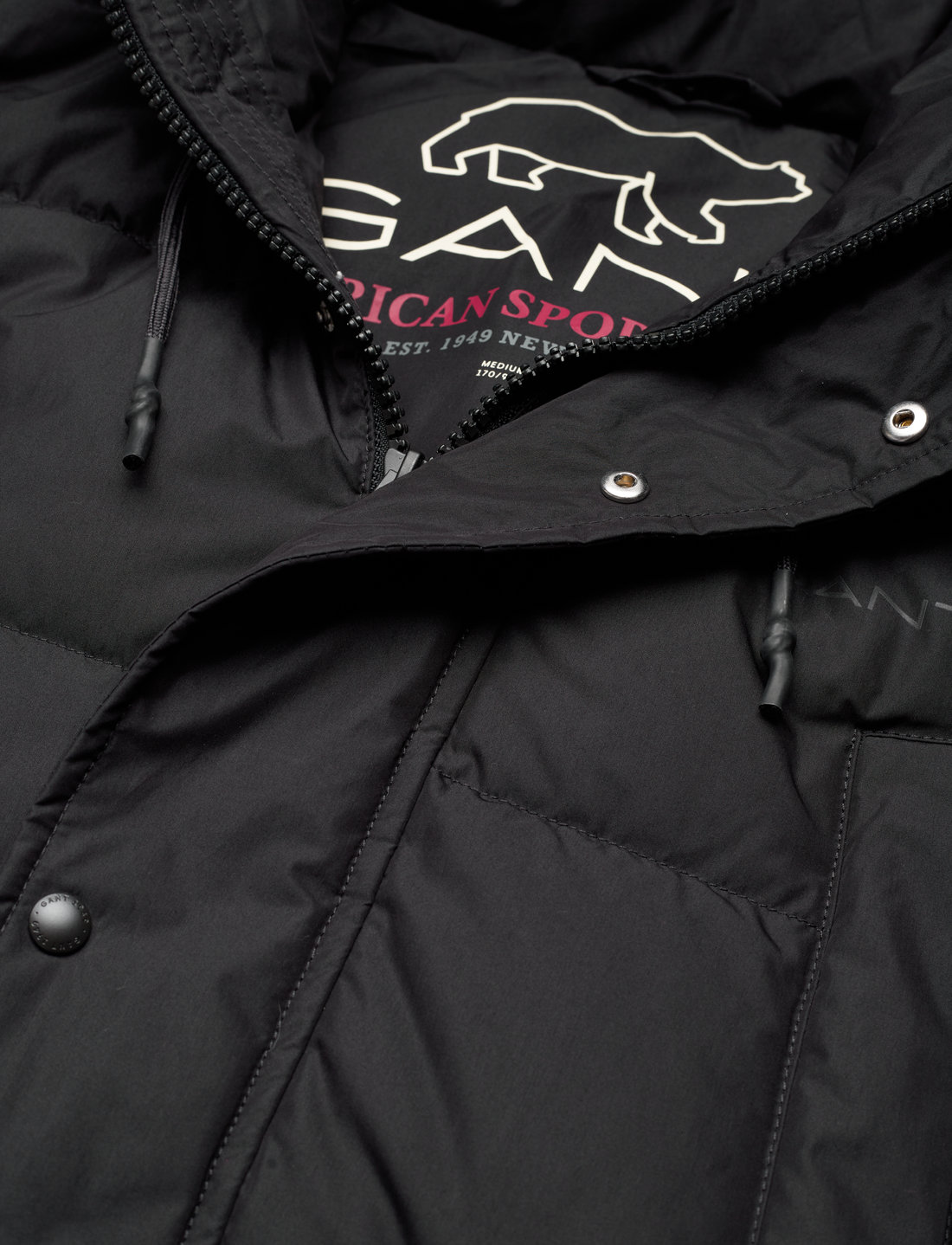 Gant long down coat 5 black sales
