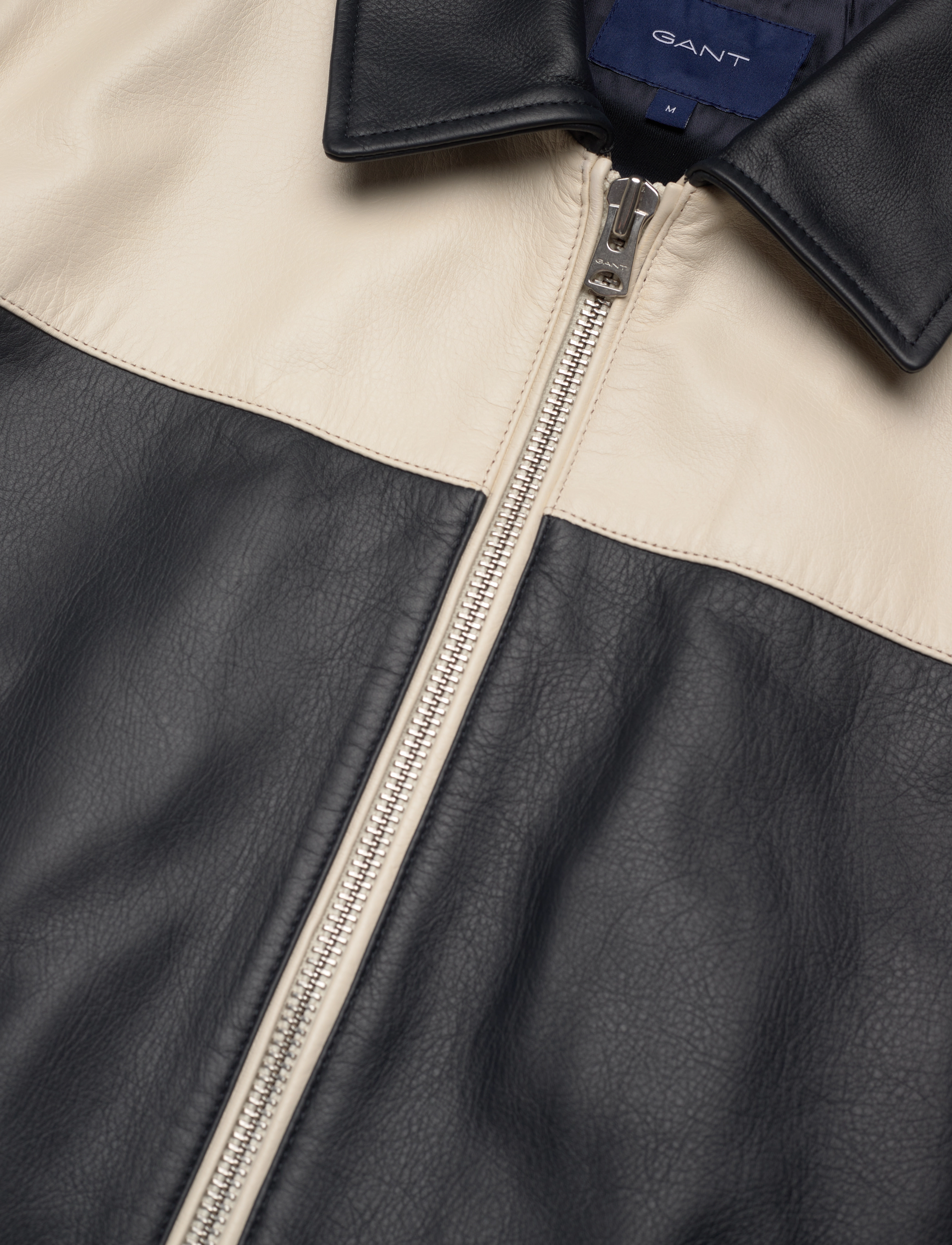 GANT - D2. SHORT LEATHER JACKET - navy - 2
