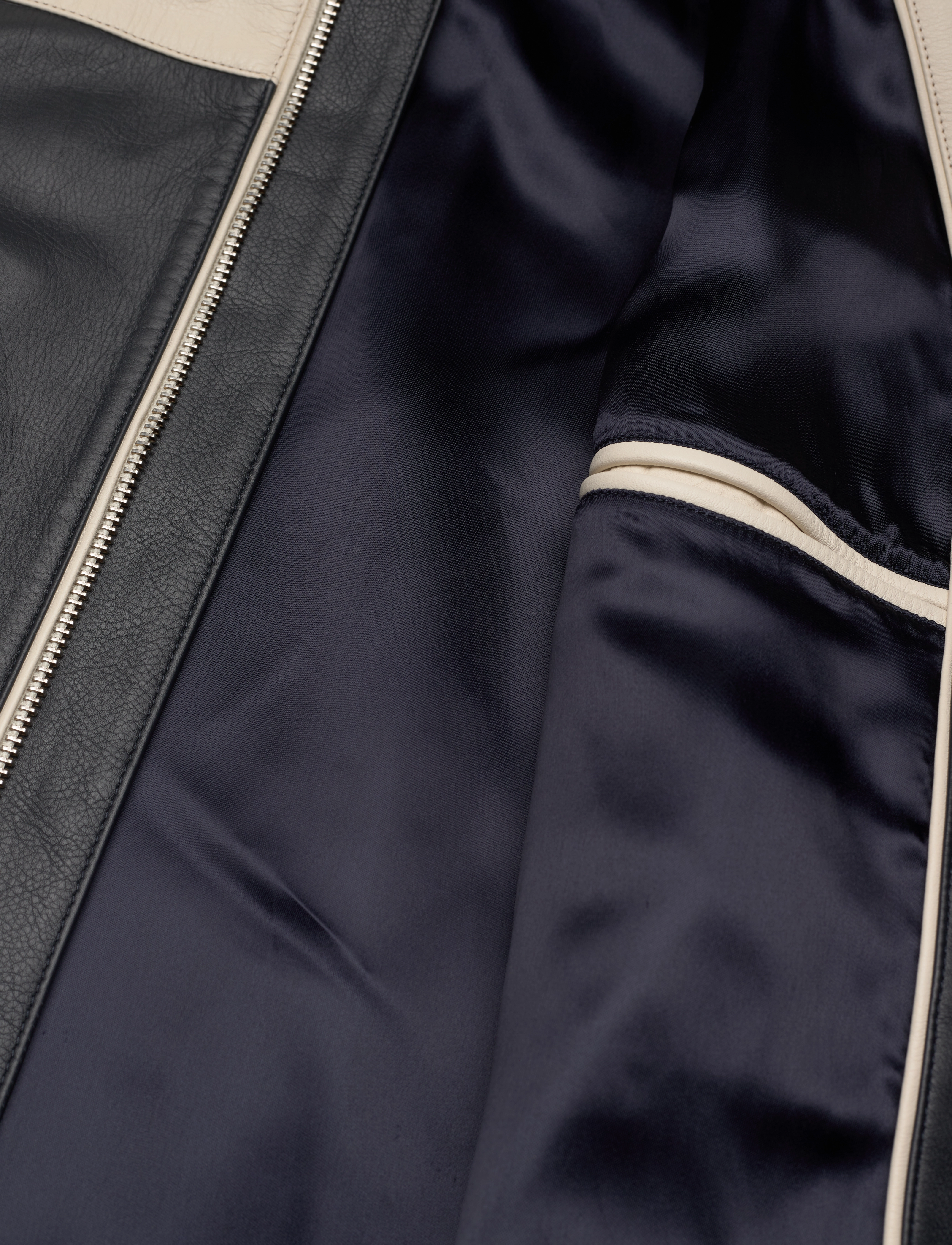 GANT - D2. SHORT LEATHER JACKET - navy - 4