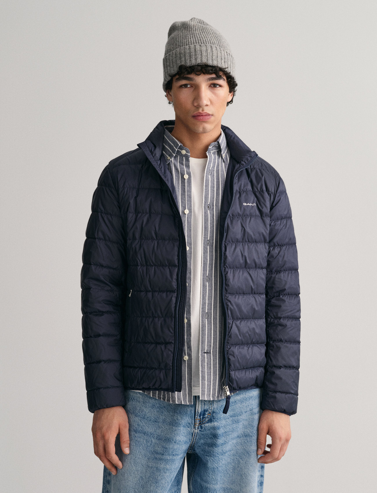 GANT - LIGHT DOWN JACKET - untuvatakit - evening blue - 0